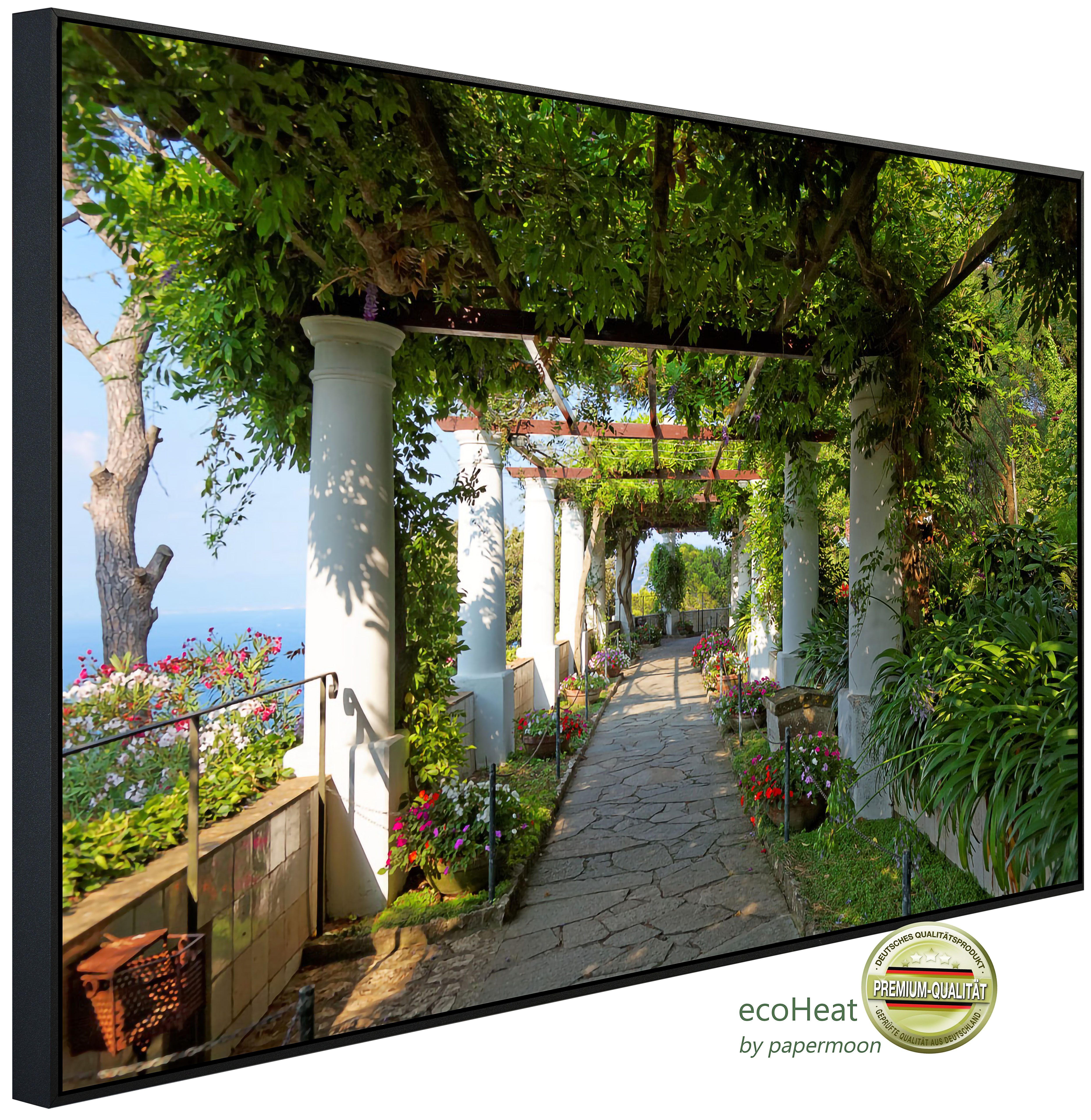 Papermoon Infrarotheizung INFRAROT-BILD-HEIZUNG, Pergola Villa St Michele, TÜV-Rheinland/GS zertifiziert, angenehme Strahlungswärme