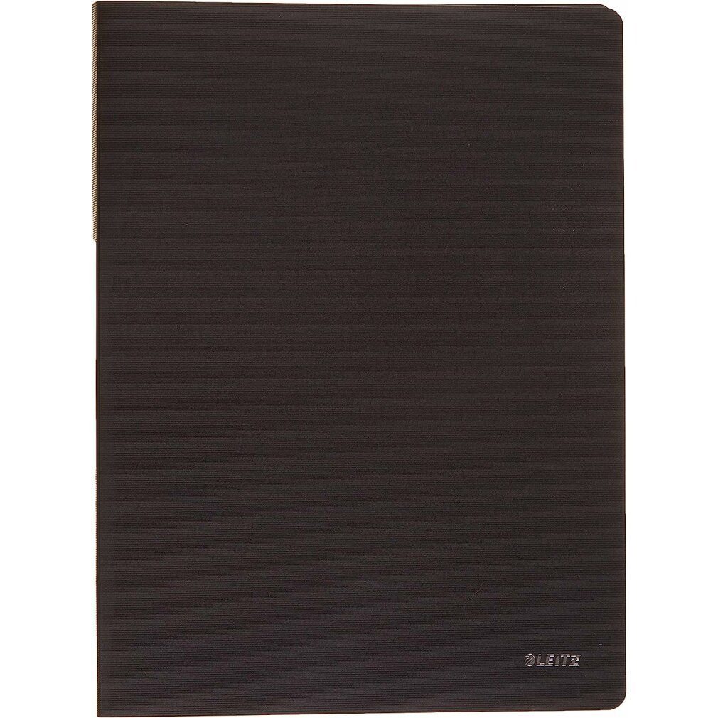 LEITZ Fächermappe Solid Sichtbuch DIN A4, 20 Hüllen schwarz