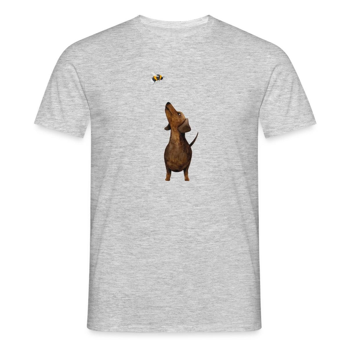 Spreadshirt T-Shirt Dackel mit Hummel Süßestes Dackel Geschenk Männer T-Shirt (1-tlg)