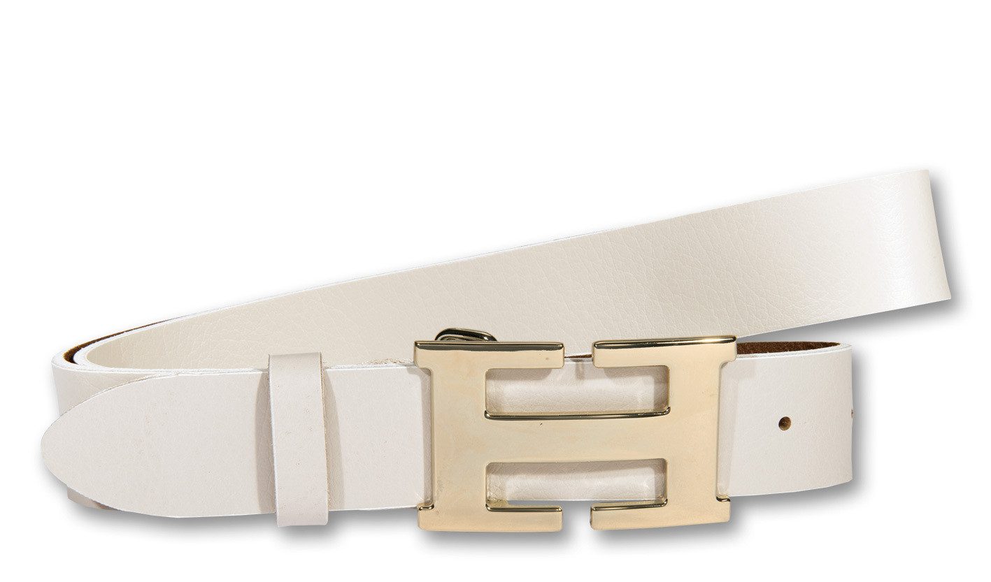 Silbergift Koppelgürtel Koppelgürtel mit stylisch goldfarbener Designschlie günstig online kaufen