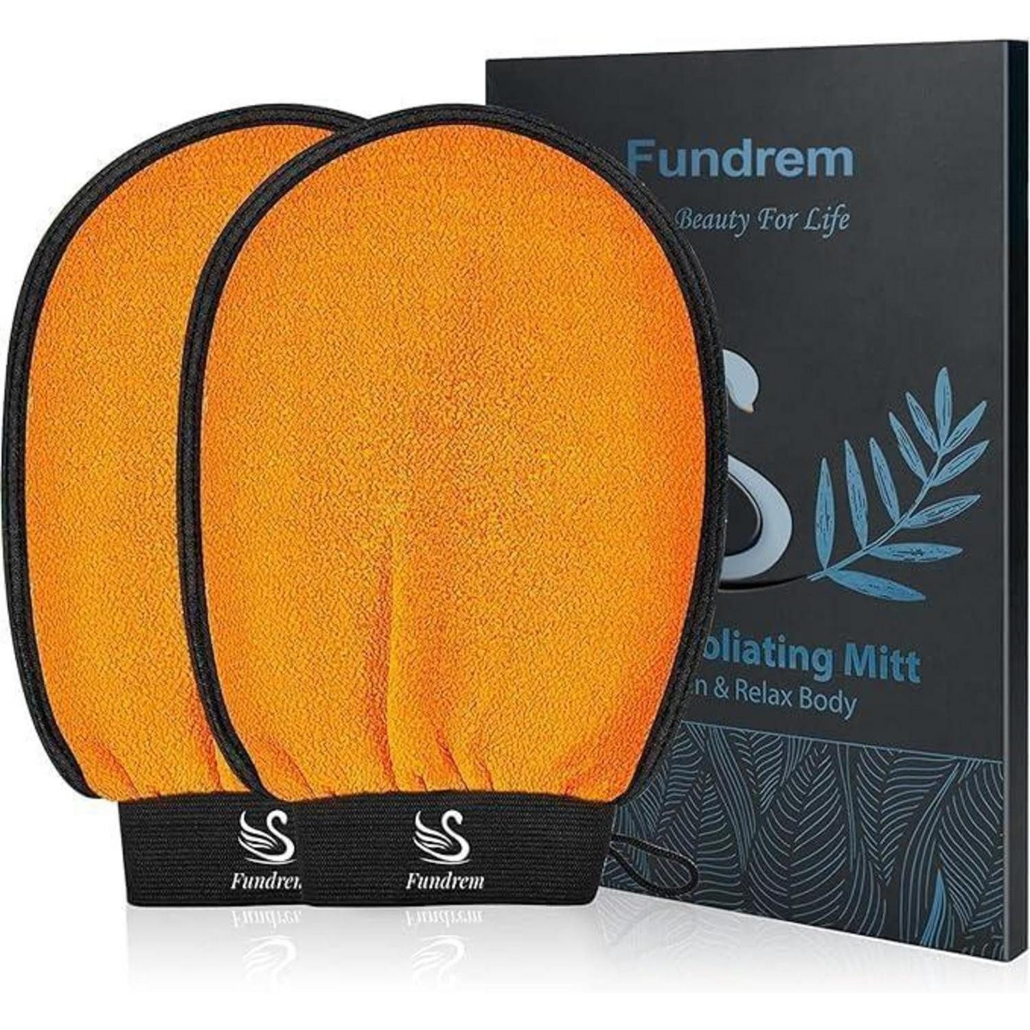LuxusKollektion Körperpeeling Koreanische Peeling-Handschuhe Orange - Selbstbräuner
