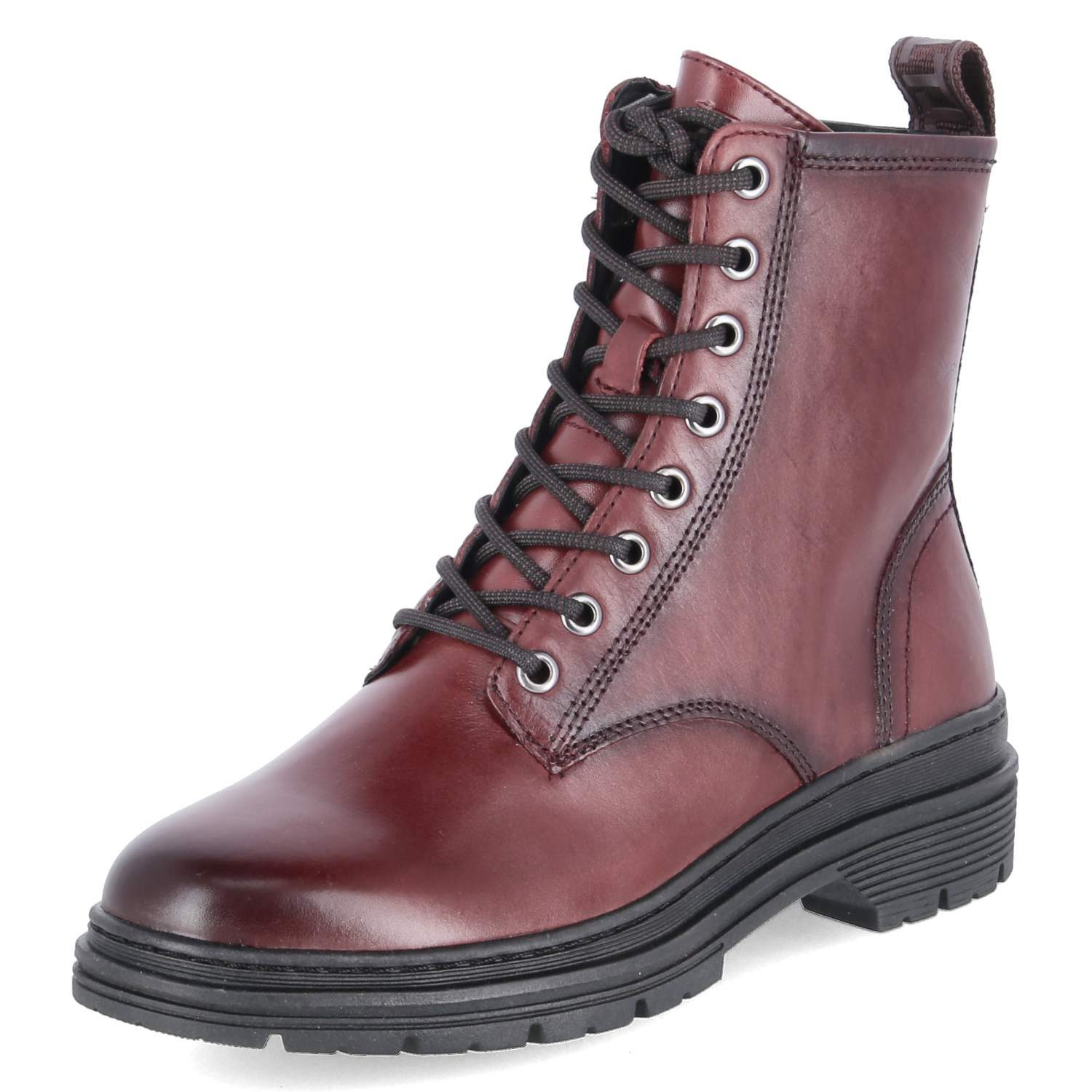 Tamaris Tamaris 1-25230-41/500 Damen Leder und Synthetik red Schnürstiefel