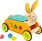 Legler Rutscher »Kinder Holzfahrzeug • Motorikwagen - Hase mit Steckspiel • Lernspielzeug ab 12 Monate«, Bild 4