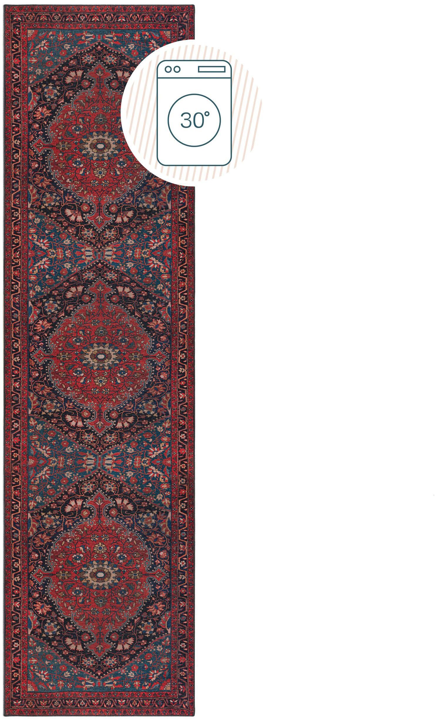 FLAIR RUGS Teppich Medallion, rechteckig, Höhe: 4 mm, Waschbar Traditioneller Teppich