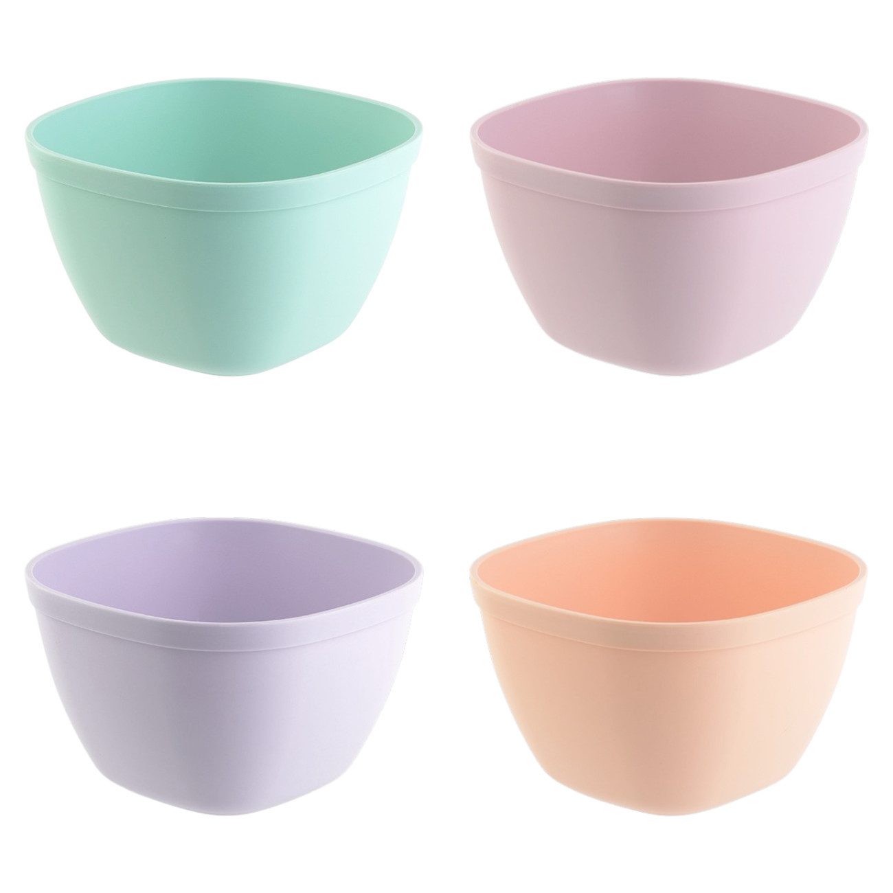 Engelland Müslischale Salatschalen, 750 ml, Frühstückschalen, Eisschalen, Dessertschalen, Kunststoff, (Vorteils-Set, 4-tlg), bruchfest, spülmaschinengeeignet, mikrowellengeeignet, BPA-frei