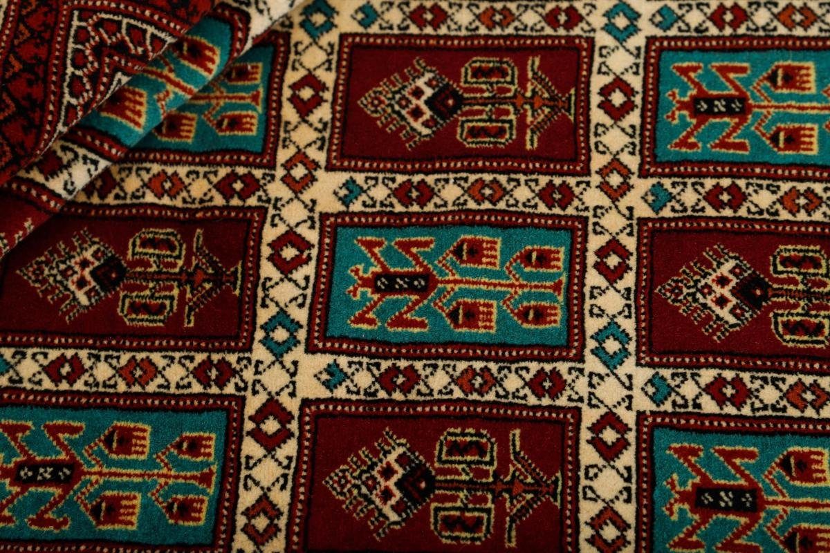 / mm Turkaman rechteckig, 138x193 Nain 6 Orientteppich Handgeknüpfter Orientteppich Perserteppich, Trading, Höhe: