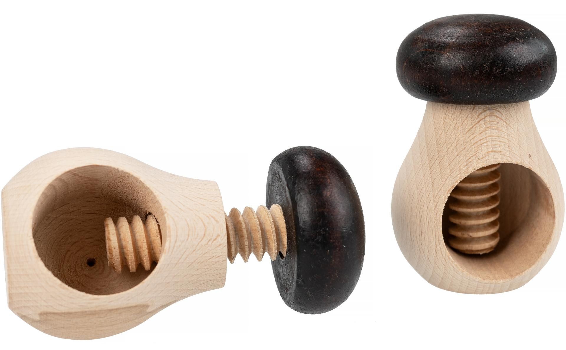 Holz Frank Nussknacker Nussschraube/Nussknacker aus Buche - Steinpilz Design