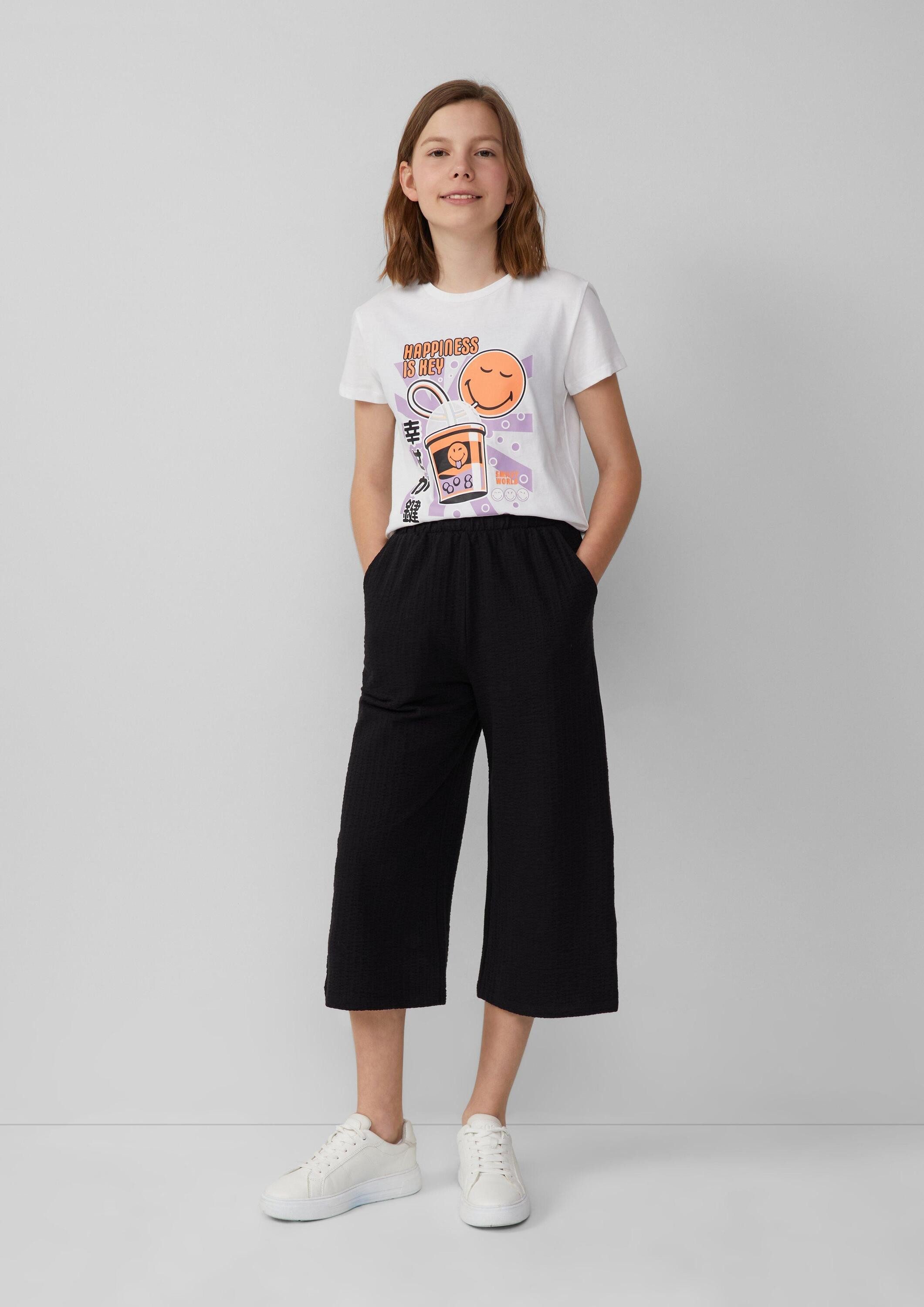 s.Oliver Culotte Leggins Strukturierte Culotte im Loose Fit