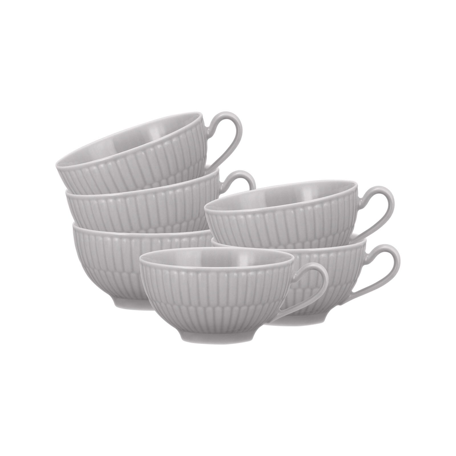 Seltmann Weiden Tasse Amina Teetassen 0,14 l 6er Set, 6-tlg., Porzellan