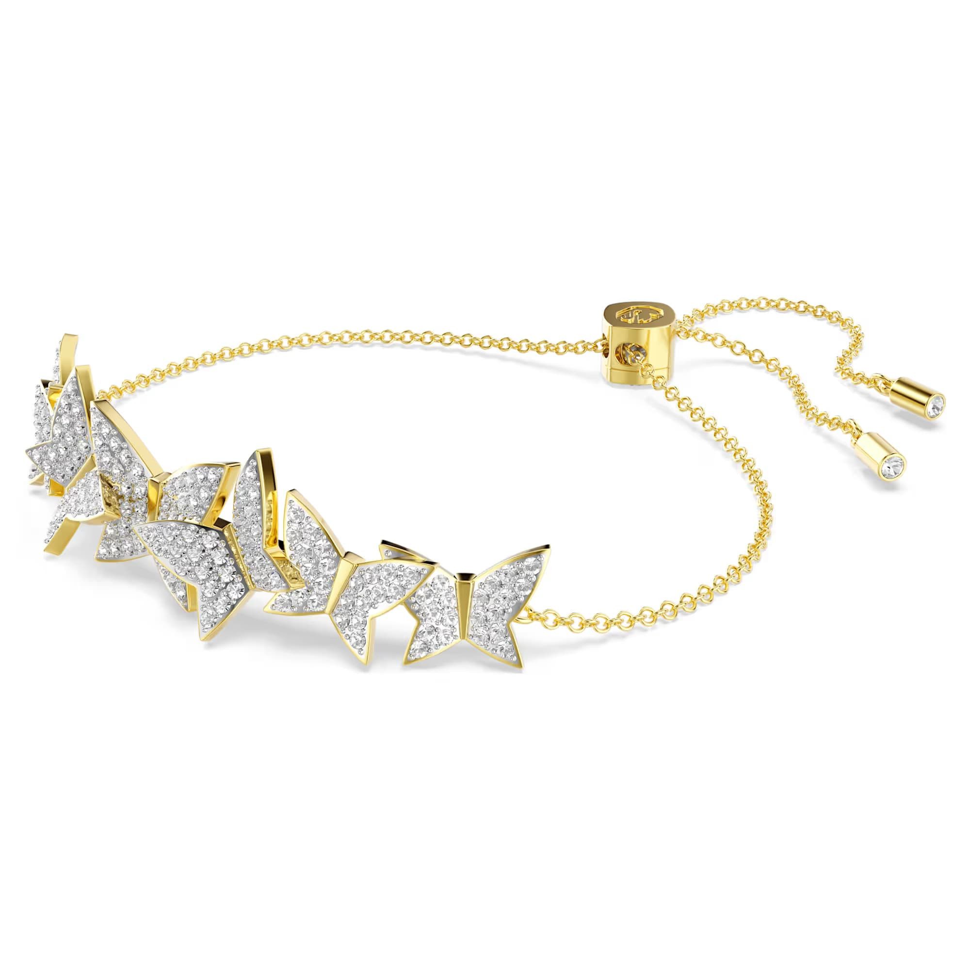 Swarovski Armband Swarovski Armband Idyllia Lilia 5736072 Schmetterling. Gold plattiert (kein Set, 1-tlg., kein Set)