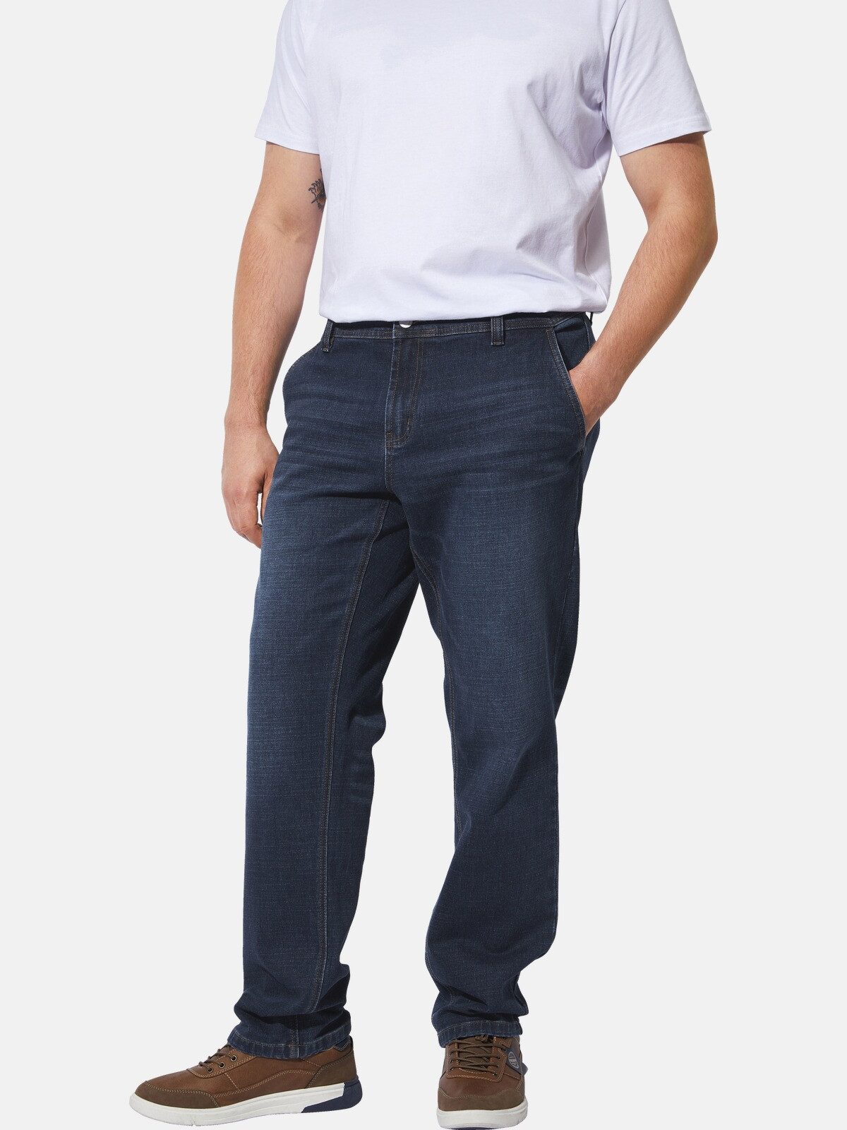 Charles Colby Comfort-fit-Jeans BARON GEORGERTON mit inklusive Gürtel