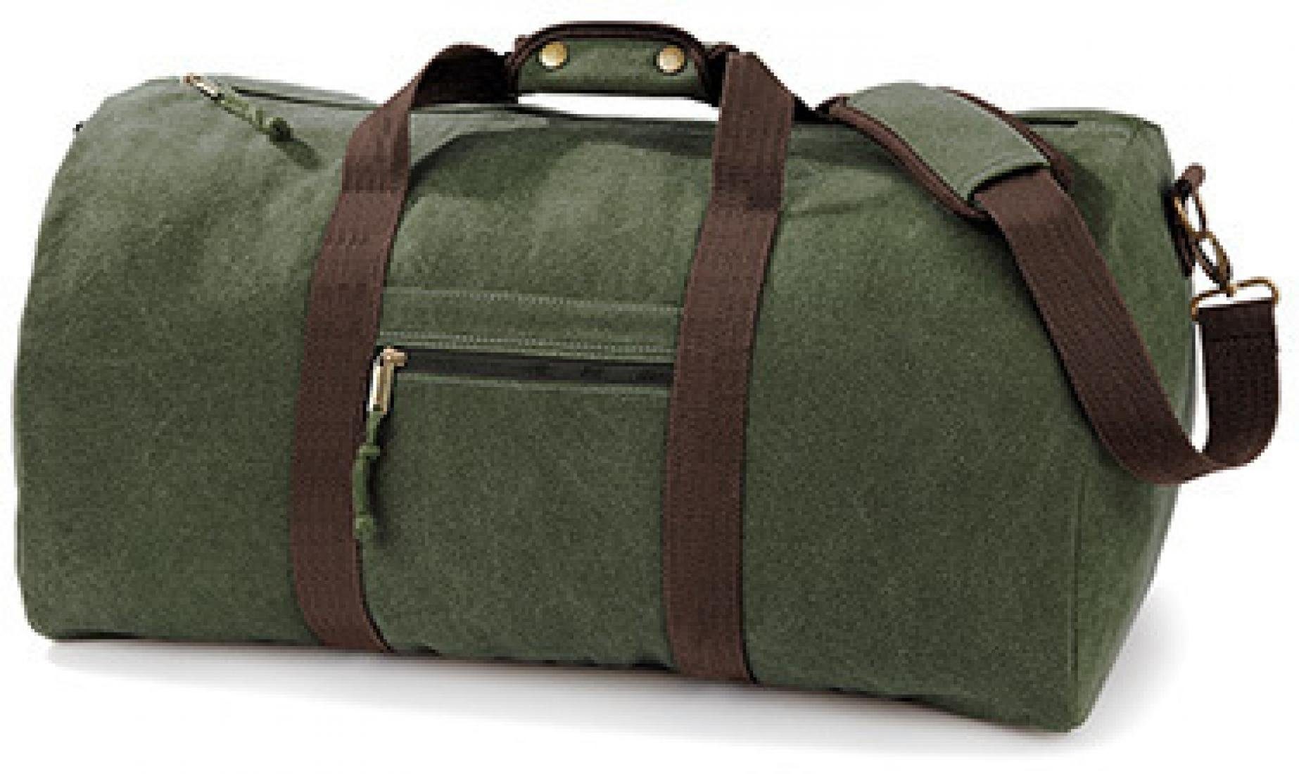 Quadra Reisetasche Vintage Canvas Holdall / Reisetasche, 58 x 30 x 30 cm