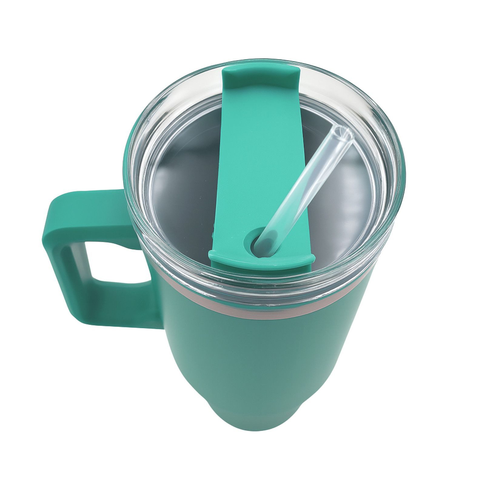 BURI Thermobecher XXL Isolierbecher 1,2L Edelstahl Strohhalm Thermobecher Trinkbecher, Edelstahl