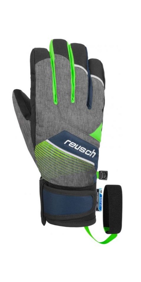 Reusch Skihandschuhe Reusch Ferdi R-Tex® black melange neon green