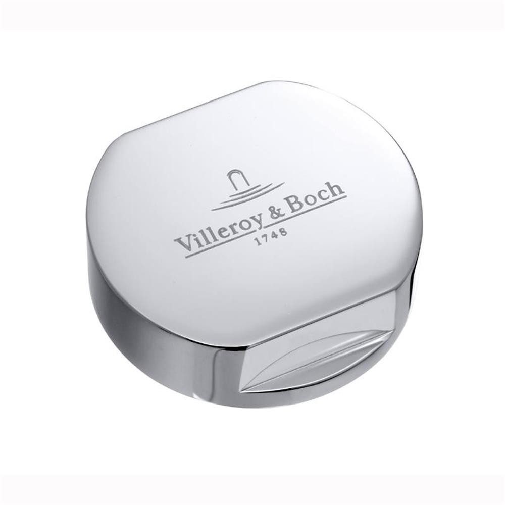 Villeroy & Boch Einbauspüle Abdeckkappe rund, für Doppeldrehgriff, verchromt