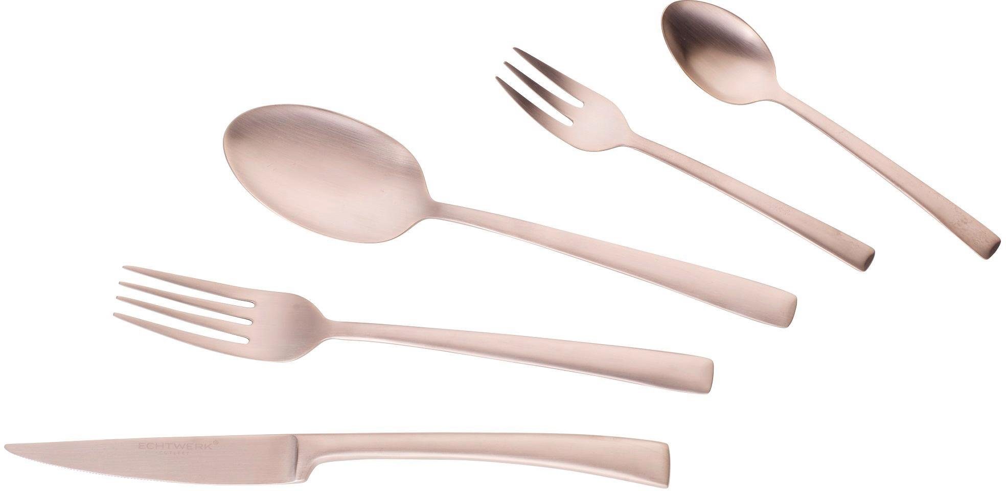 ECHTWERK Besteck-Set Avelino (30-tlg), 6 Personen, Edelstahl 18/10, Tafelbesteck, inkl. Geschenkkassette. Reduzierter Preis € 48,49. Unverbindliche Preisempfehlung € 129,95