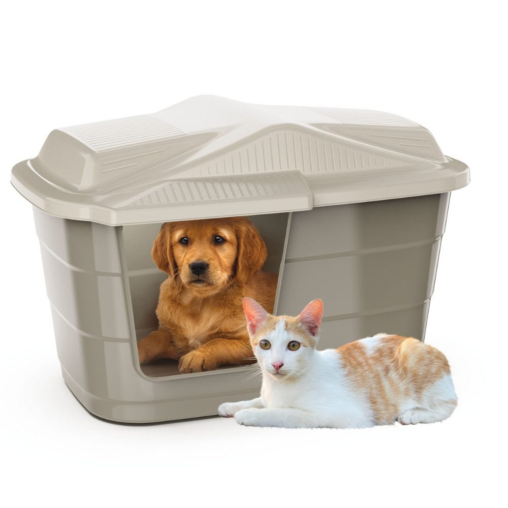 GarPet Katzenzelt Katzenhaus Outdoor Hundehütte Kunststoff Hundehöhle Wurfkiste Katzen