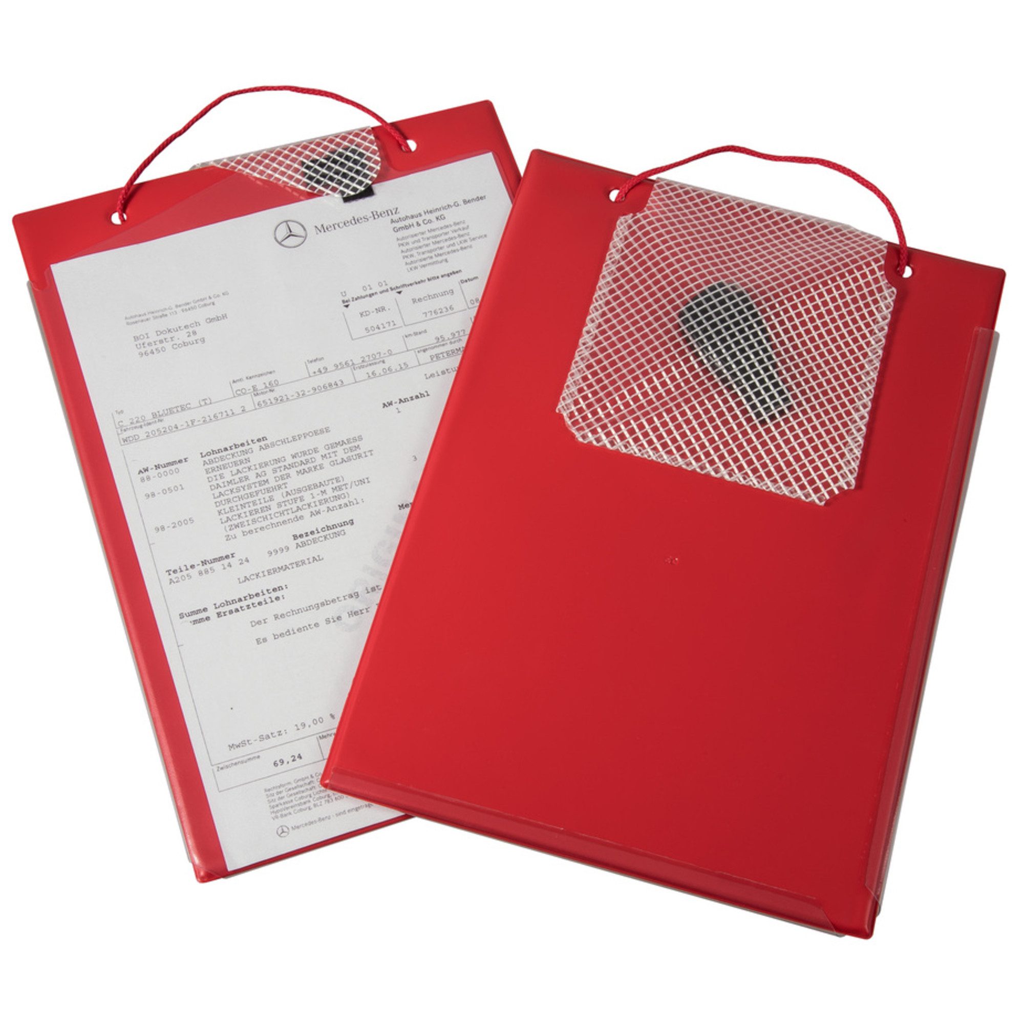 Schreibmappe Auftragstasche Edge 9015-00267 A4 rot