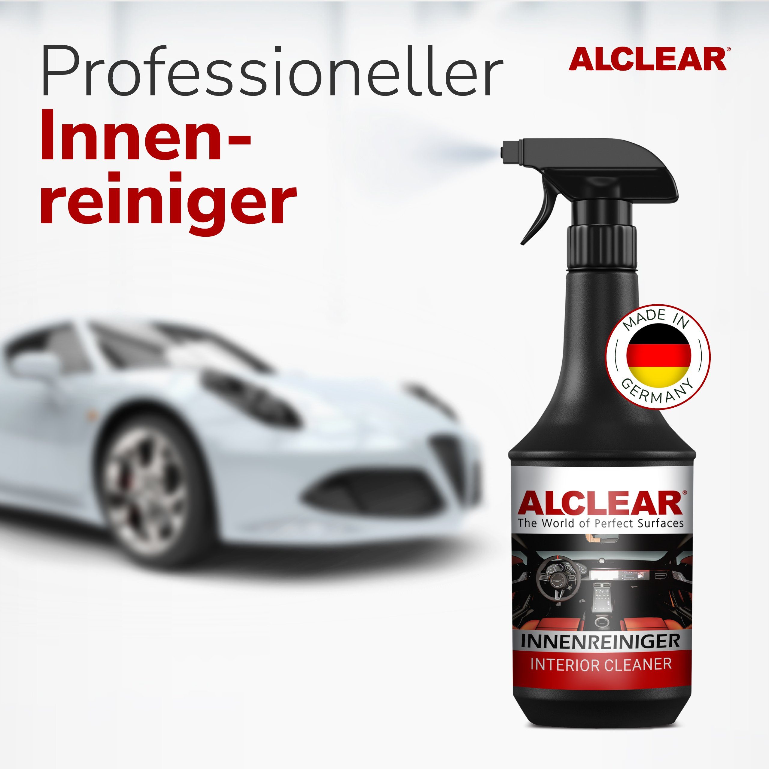 ALCLEAR 721IR Auto Innenreiniger für Kfz Cockpit, Polster, Leder, 1.000 ml Auto-Reinigungsmittel