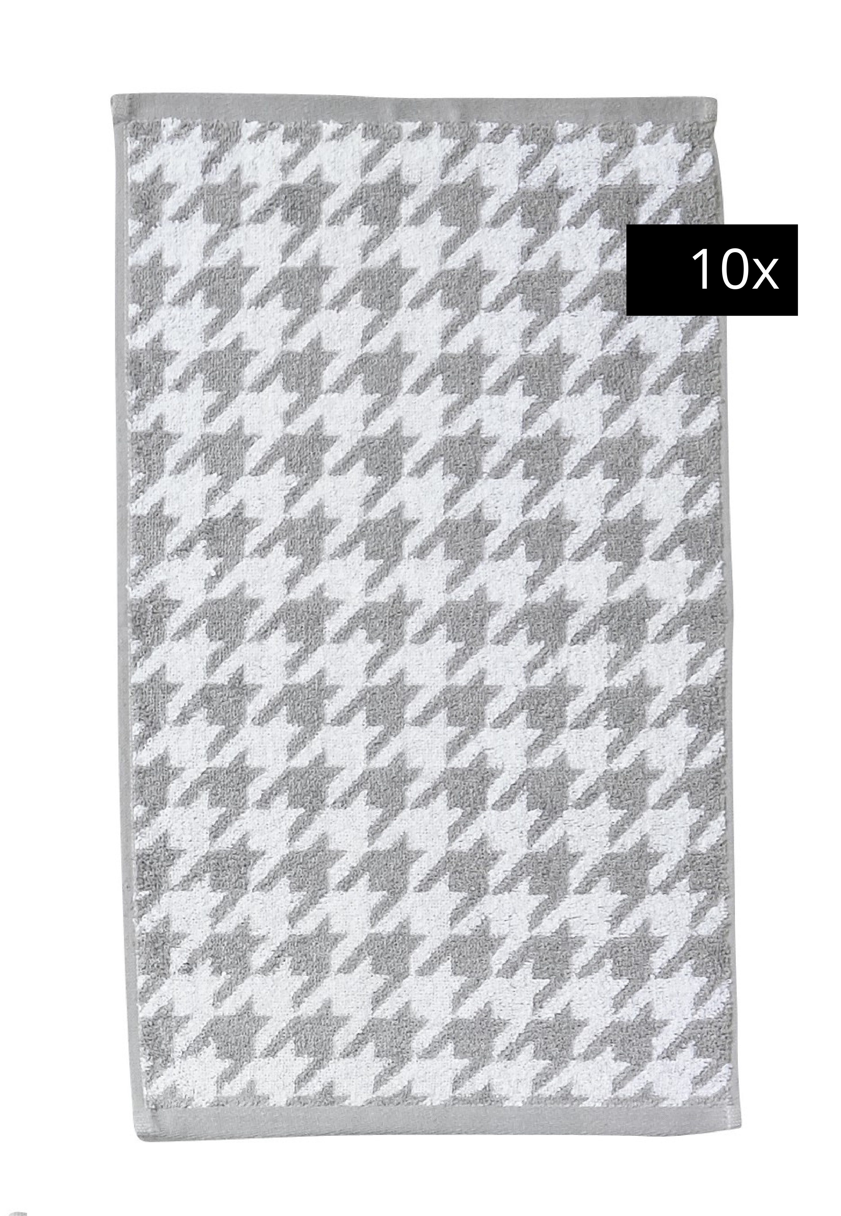done.® Gästehandtücher DAILY SHAPES, Jacquard-Walkfrottier (10-St)