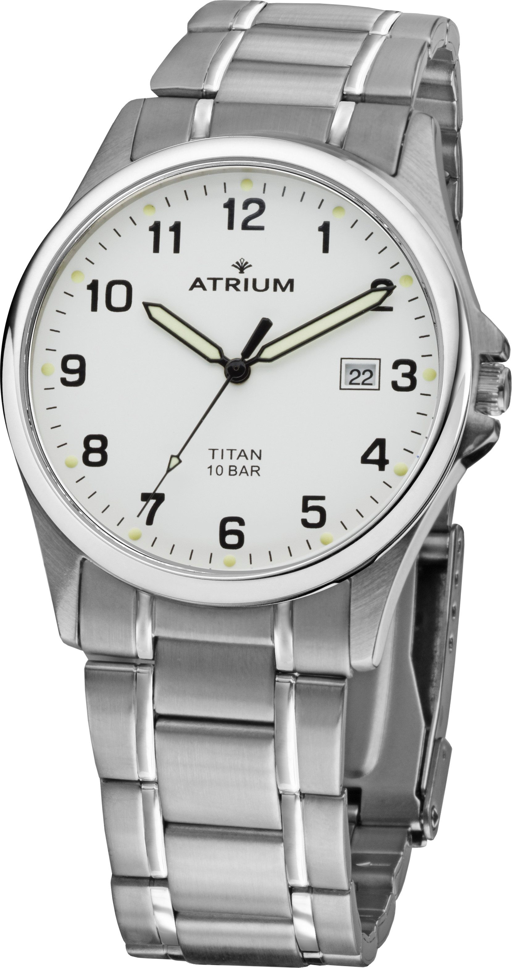 Atrium Quarzuhr A23-10, Armbanduhr, Herrenuhr, analog