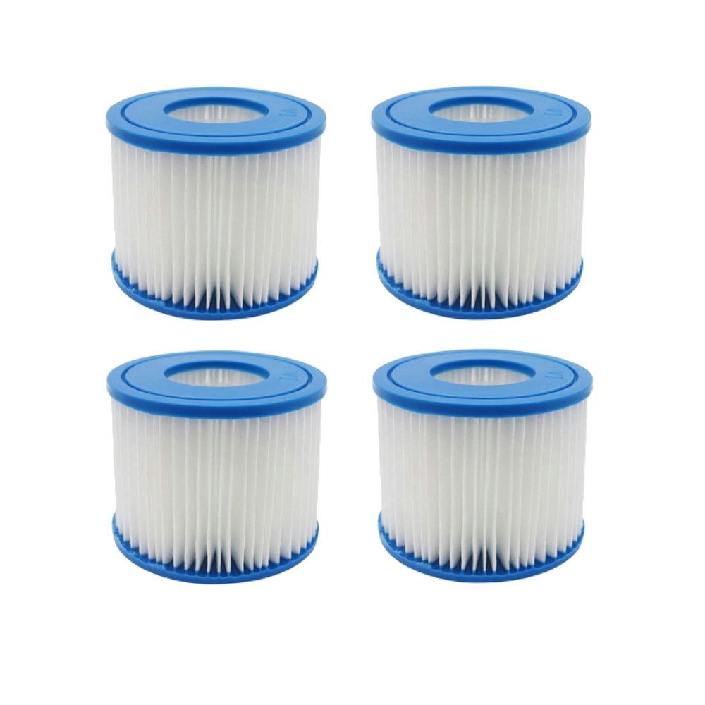Trade-Shop Ersatzfilter 4x passend für Bestway Lay-Z-Spa Miami, Vegas, Palm Springs, Hawaii, Zubehör für Bestway FD2134, Typ VI, 58323, 58323e, 58239 / Whirlpool-Zubehör, Größe: VI Filter / für das Filtergehäuse an der Poolinnenwand