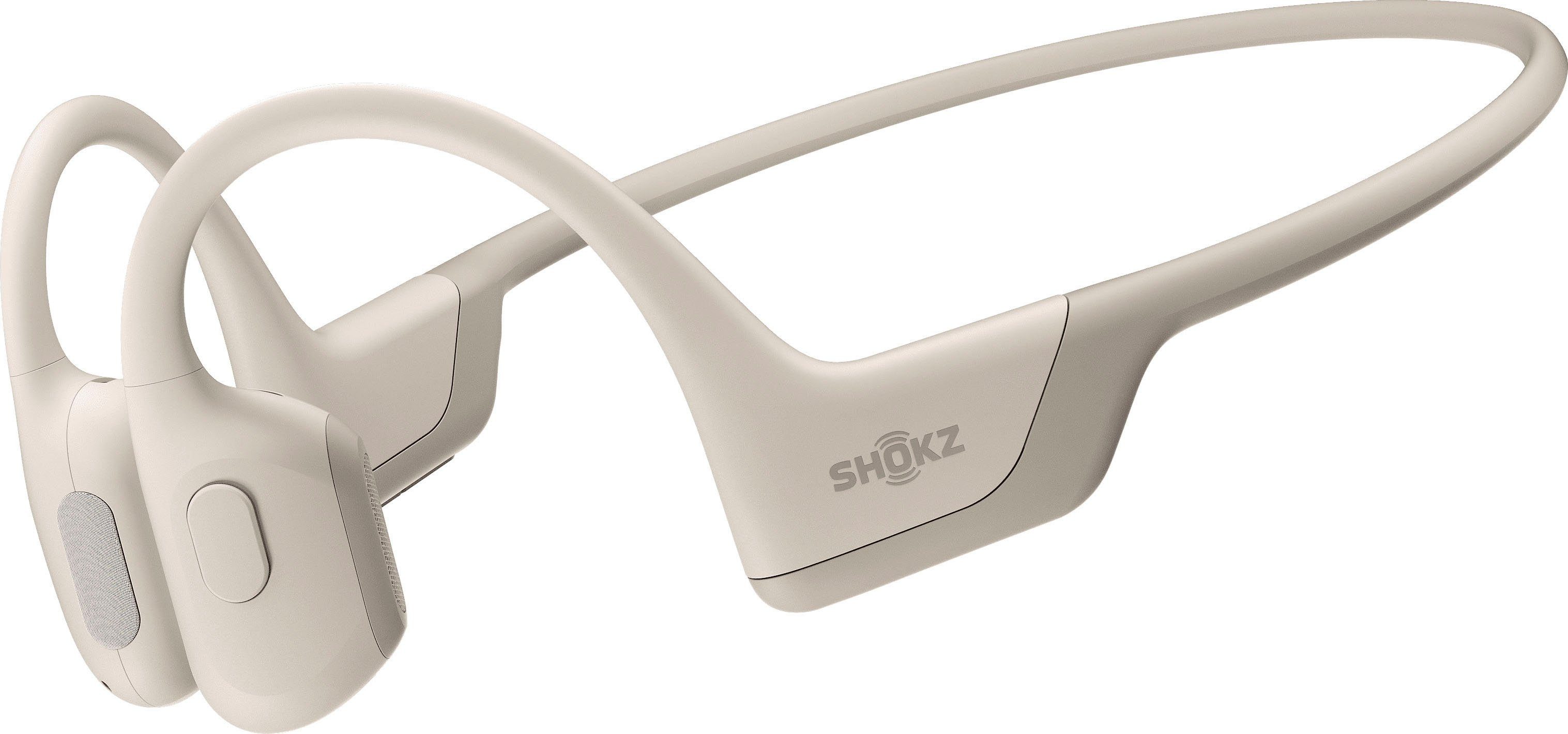 Sport-Kopfhörer Shokz Bluetooth) OpenRun beige (Noise-Cancelling, Pro