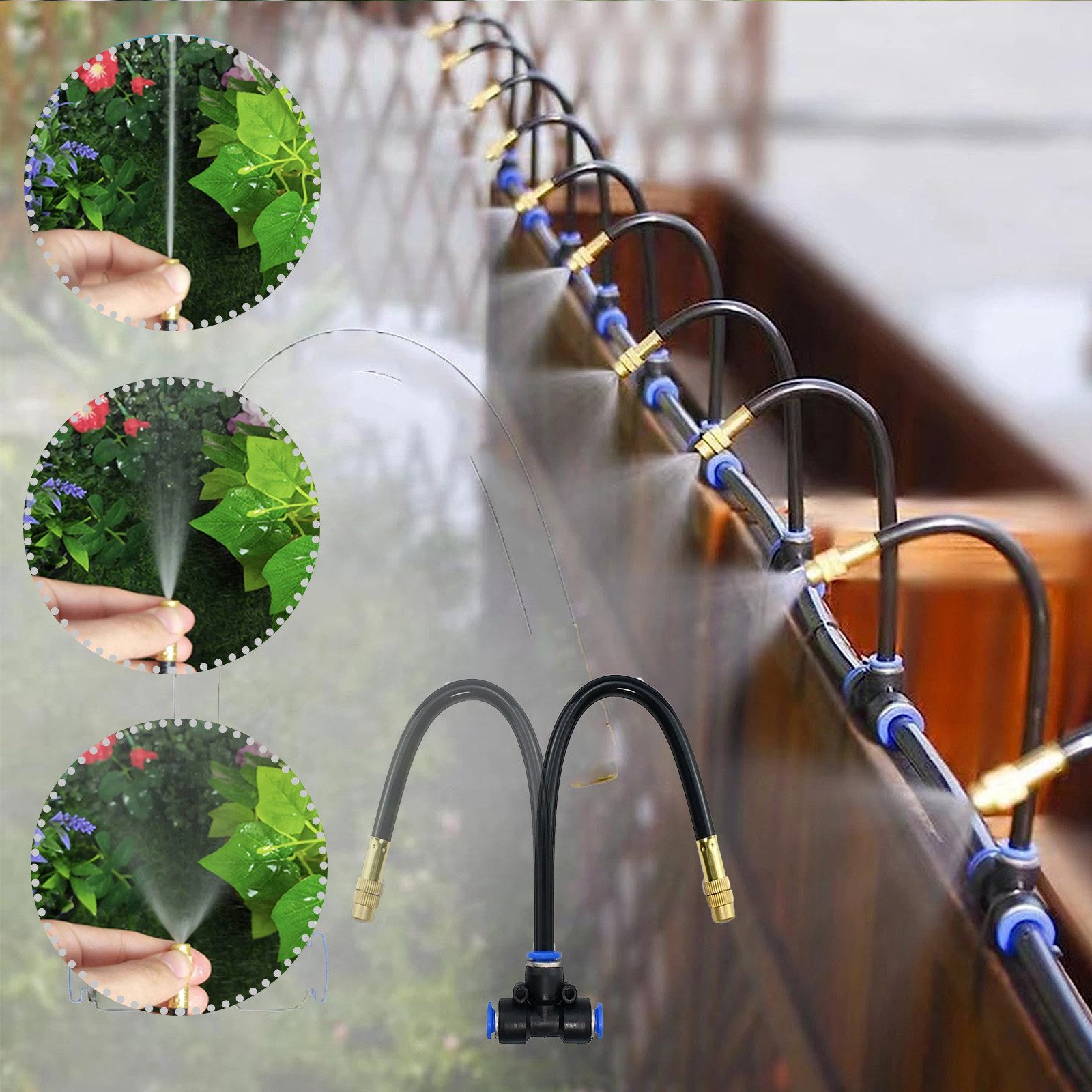 Jibenhome Bewässerungssystem Bewässerungssteuerung Gartenbefeuchtungsbrause günstig online kaufen