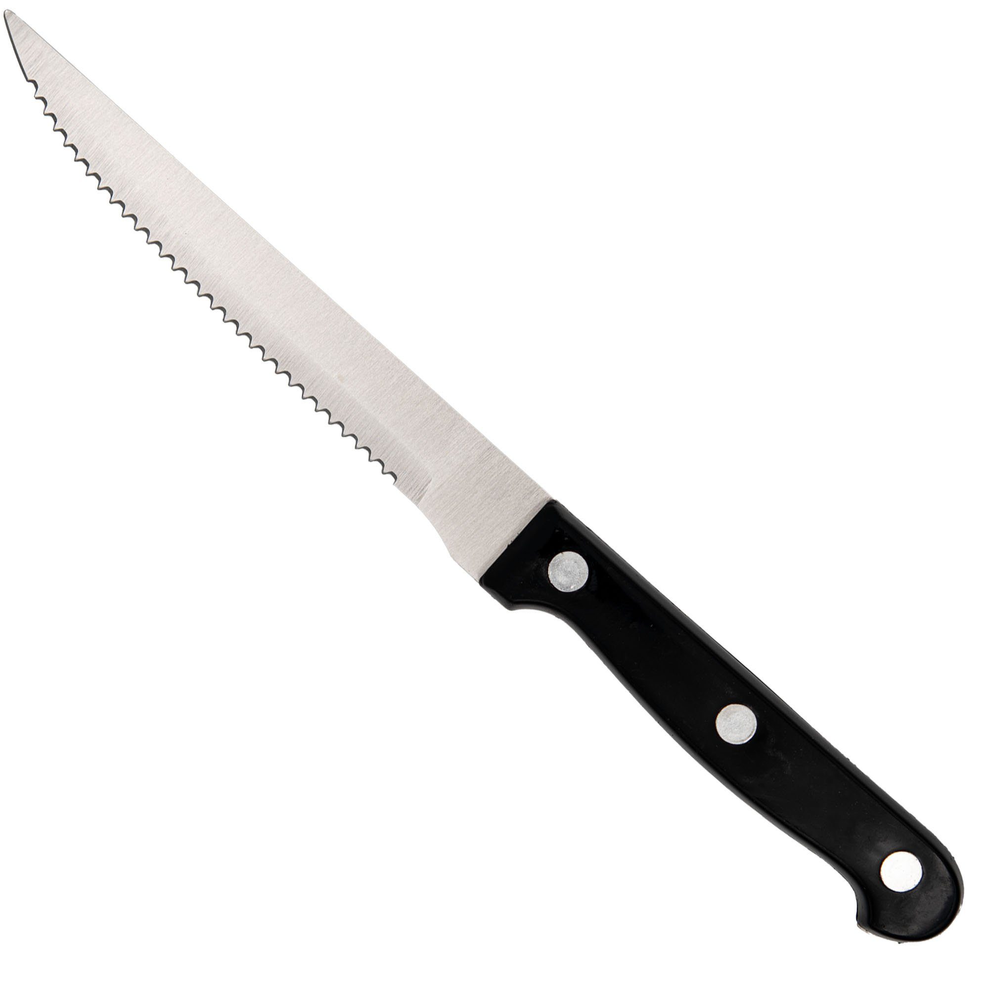 TSB Werk Steakmesser 6x Steakmesser Edelstahl Pizzamesser Steak Messer (6 Stück), Grillbesteck, Fleischmesser, Set