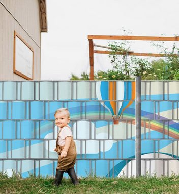 MyMaxxi Sichtschutzstreifen Zaunsichtschutz Sonniger Heißluftballon Sichtschutz Garten Zaun