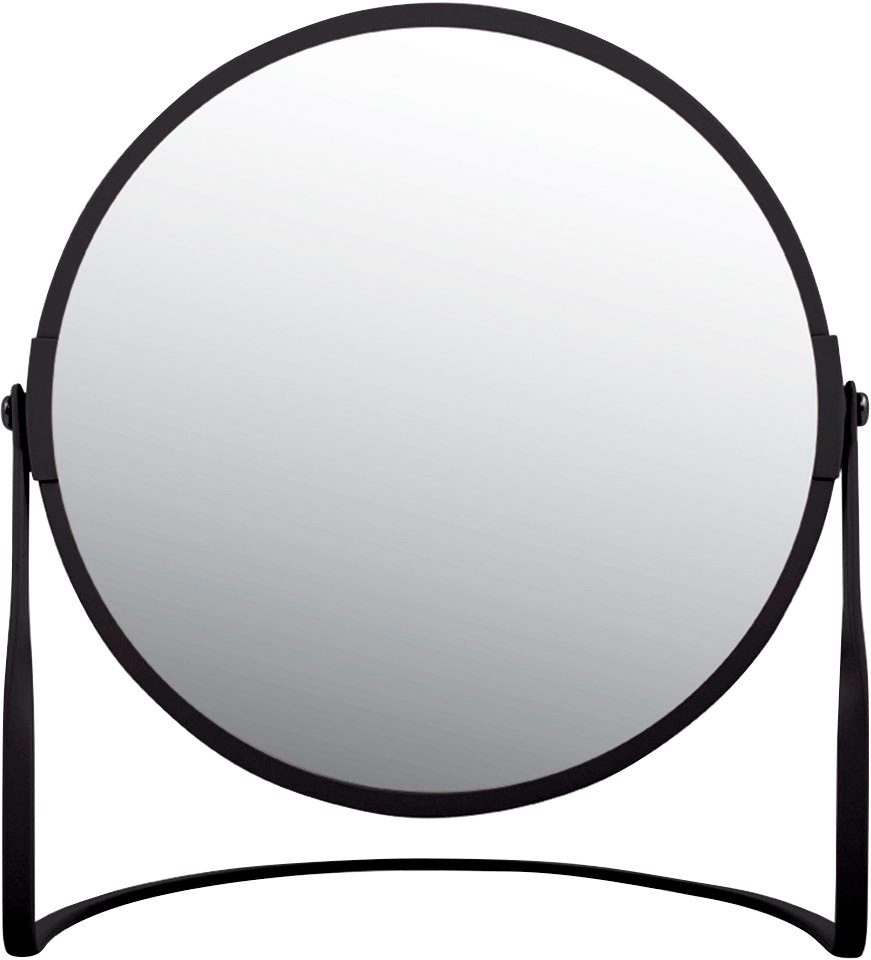 schwarz Kosmetikspiegel 5-fach AKIRA, Vergrößerung spirella