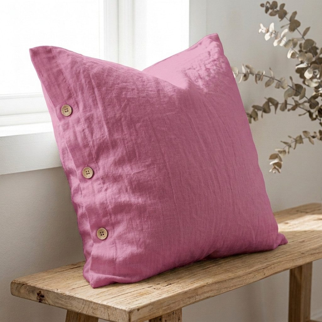 Interior by Hakito Kissenbezug 100% reine Leinen 180g/m² GOTS BIO zertifiziert