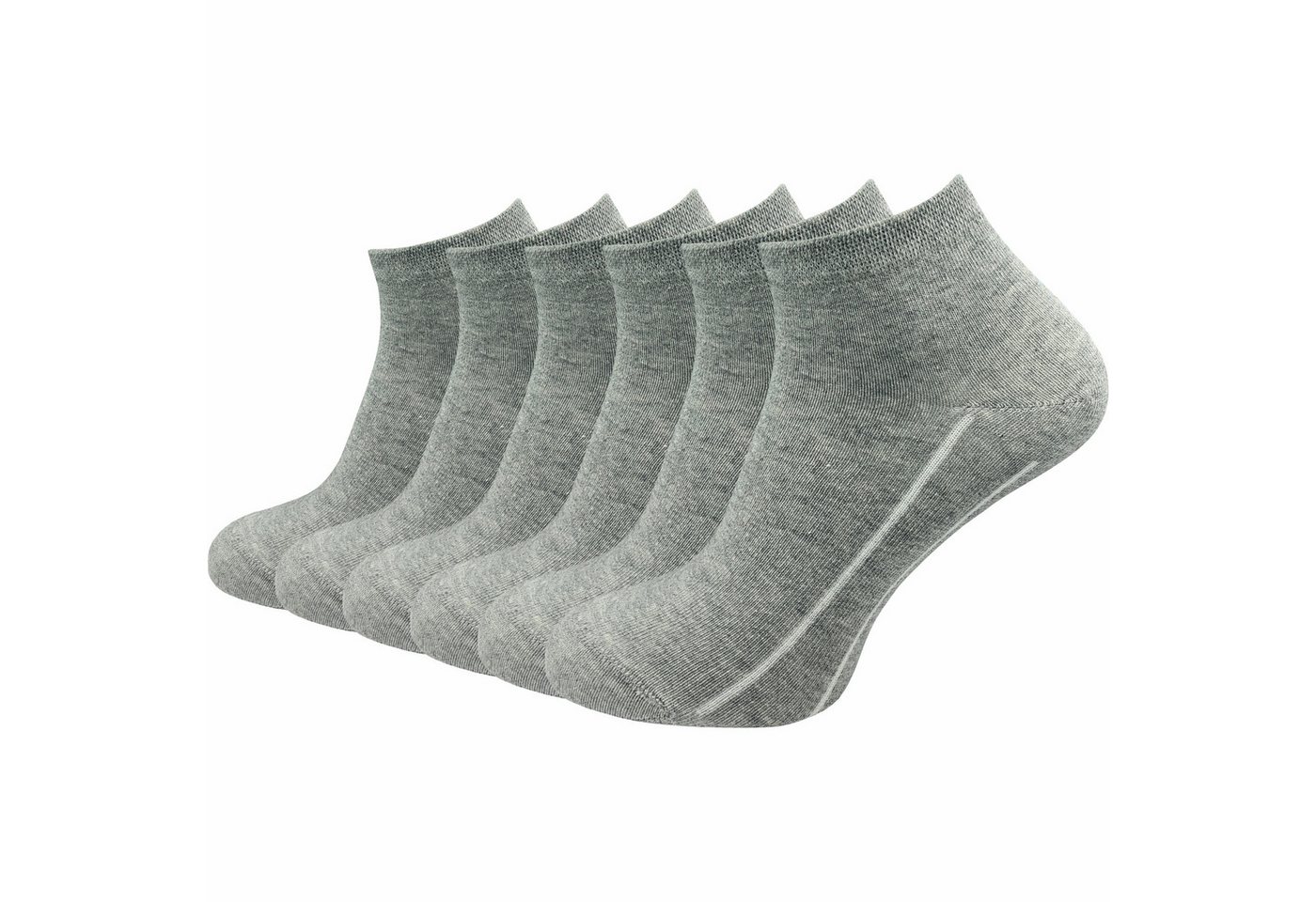 GAWILO Kurzsocken für Damen - Quartersocken in weiß und schwarz - ohne drückende Naht (6 Paar) Schaft etwas länger als bei einer Sneaker Socke, daher kein rutschen