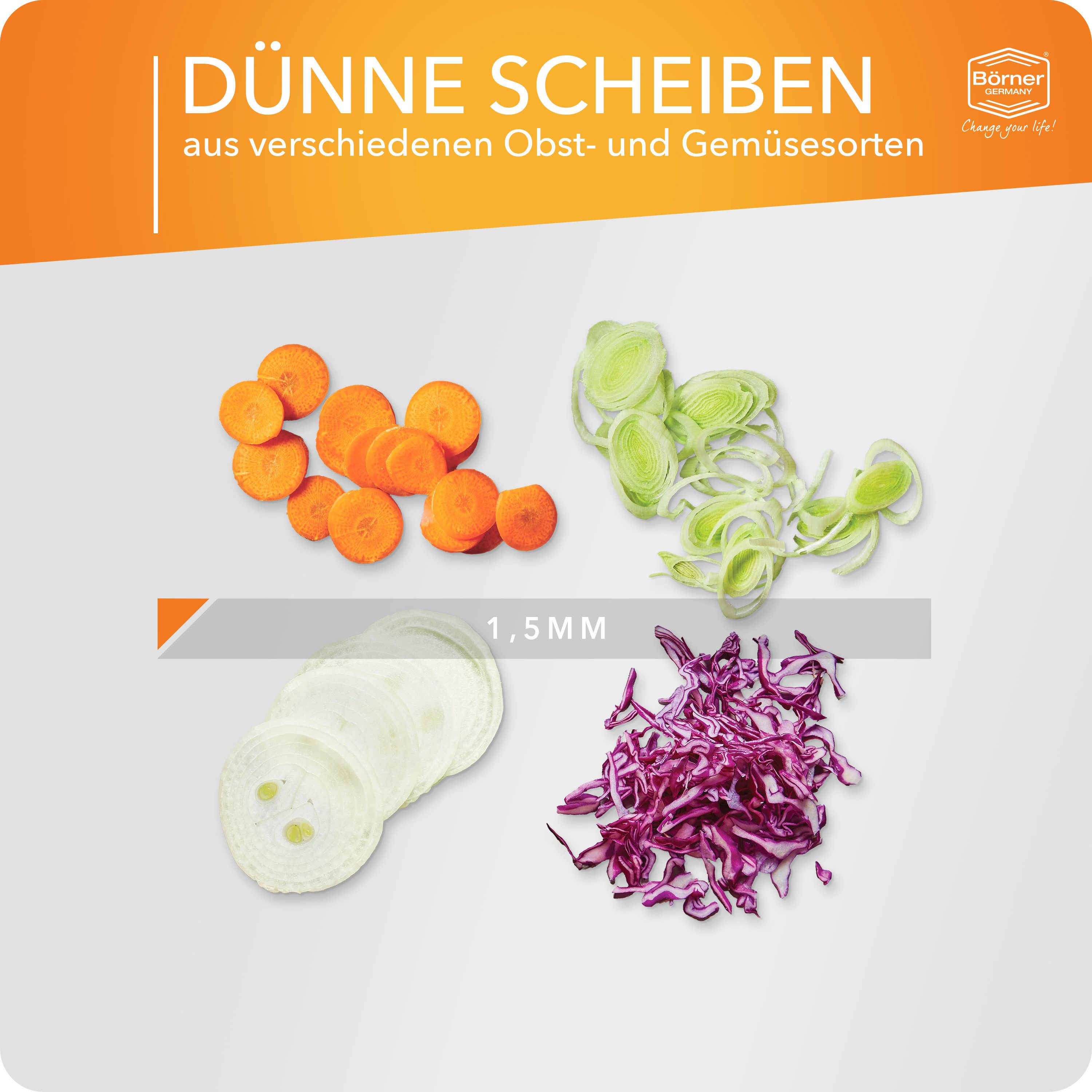 Börner Gemüseschneider Scheibenschneider DesignLine