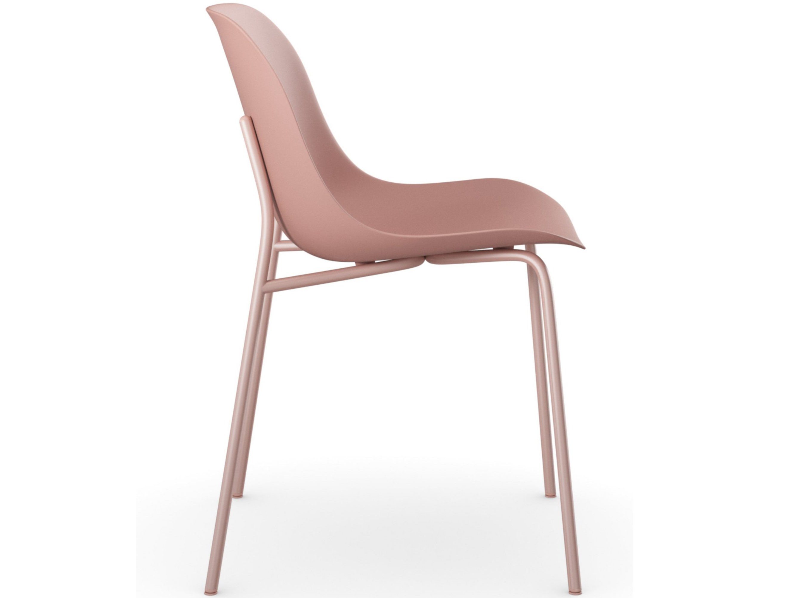 Metall, Gestell Orca, rose loft24 Stuhl | rose Farbenvarianten 2er aus Set,