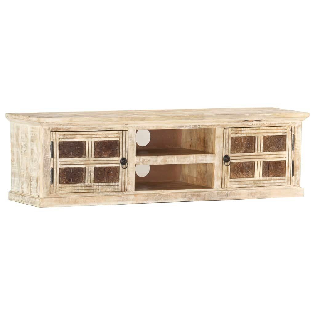vidaXL TV-Schrank TV-Schrank 130×30×36 cm Massivholz
