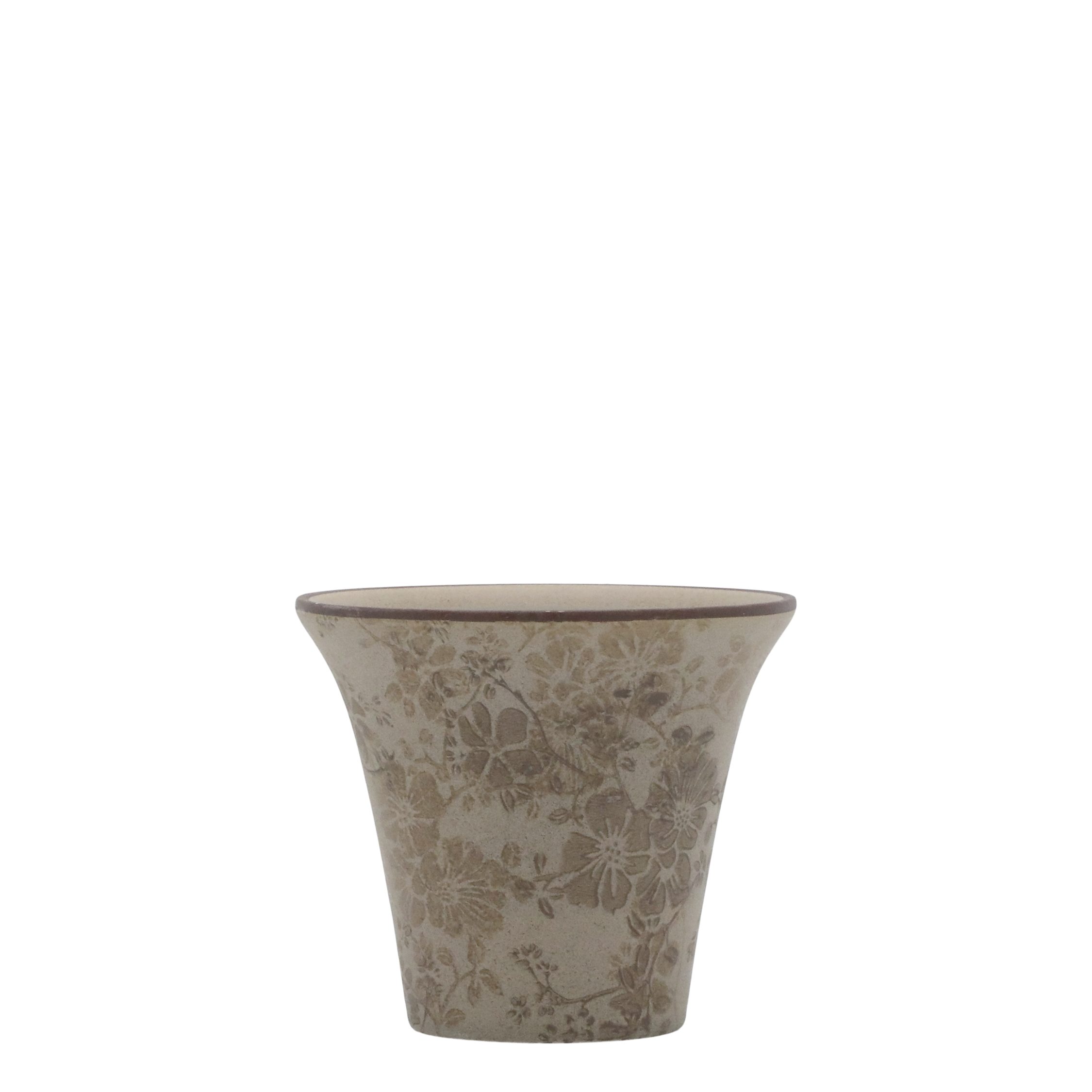 Chic Antique Übertopf Chic Antique * Übertopf Melun in latte H12,5/D14,5 cm günstig online kaufen