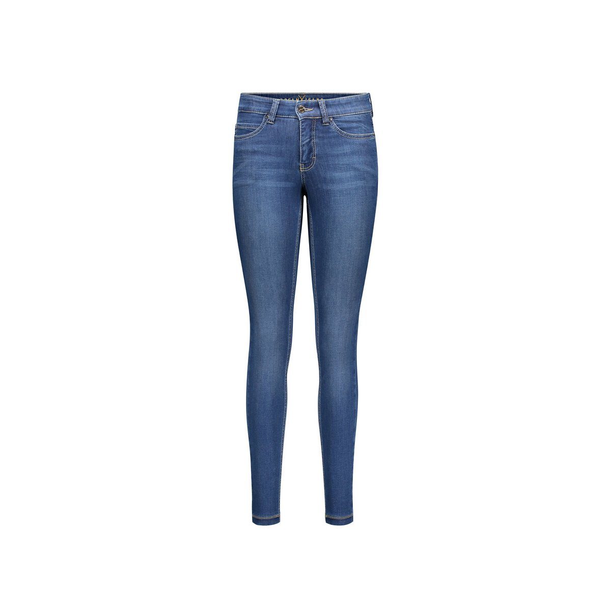 5-Pocket-Jeans mittel-blau (1-tlg) MAC