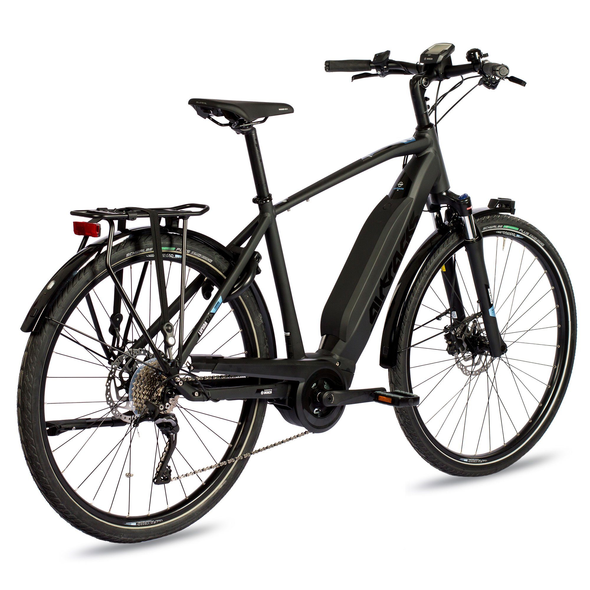 Airtracks E-Bike Trekkingrad 28 Zoll Herren E-Bike BOSCH Trekking LUMINA PERFORMANCE LINE 500 Wh, 10 Gang, Kettenschaltung, Mittelmotor, 500 Wh, Trekking Fahrrad SHIMANO DEORE XT 52cm 56cm 60cm