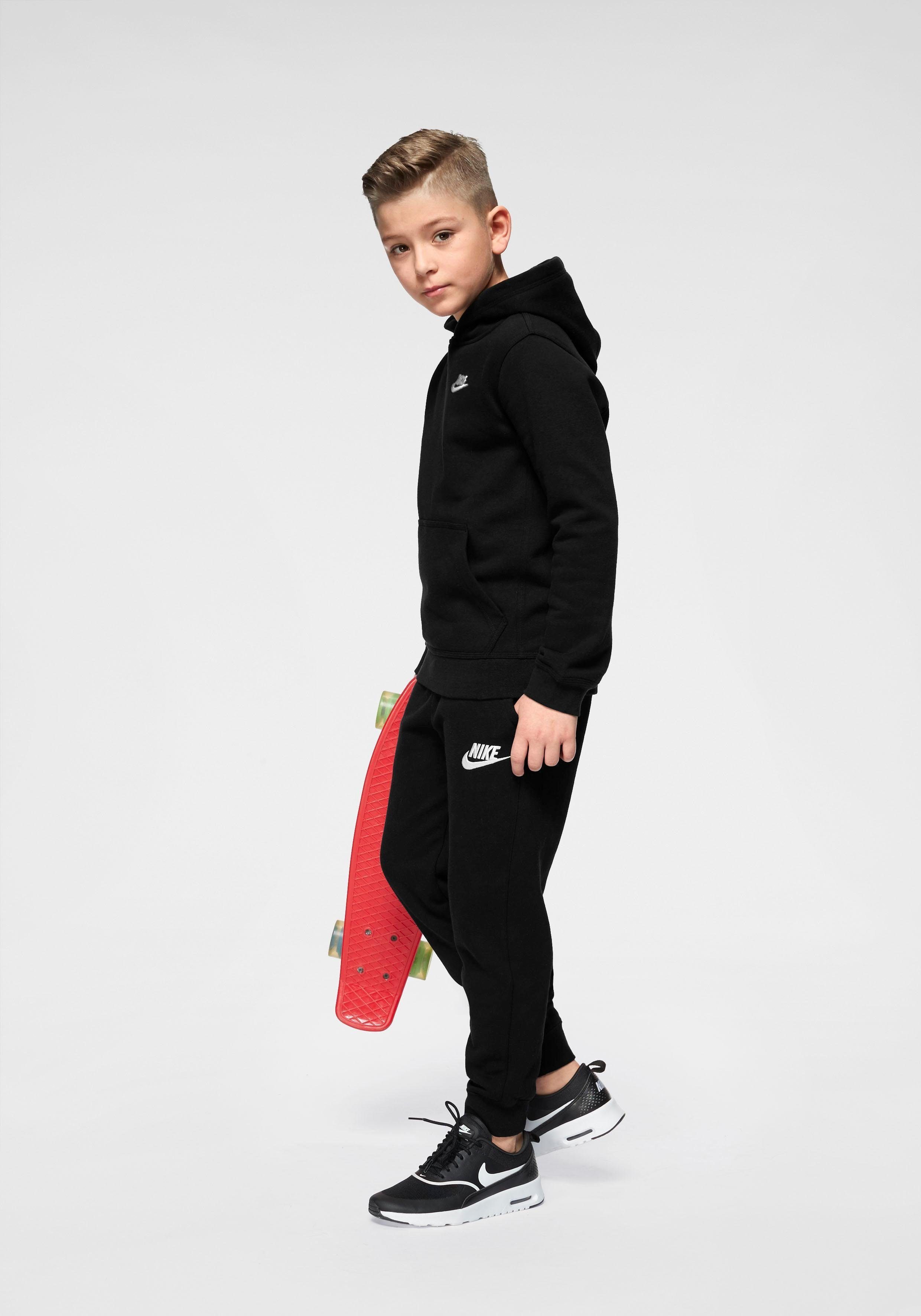 Hoodie Kapuzensweatshirt Nike Big Club Pullover Sportswear schwarz Kids'