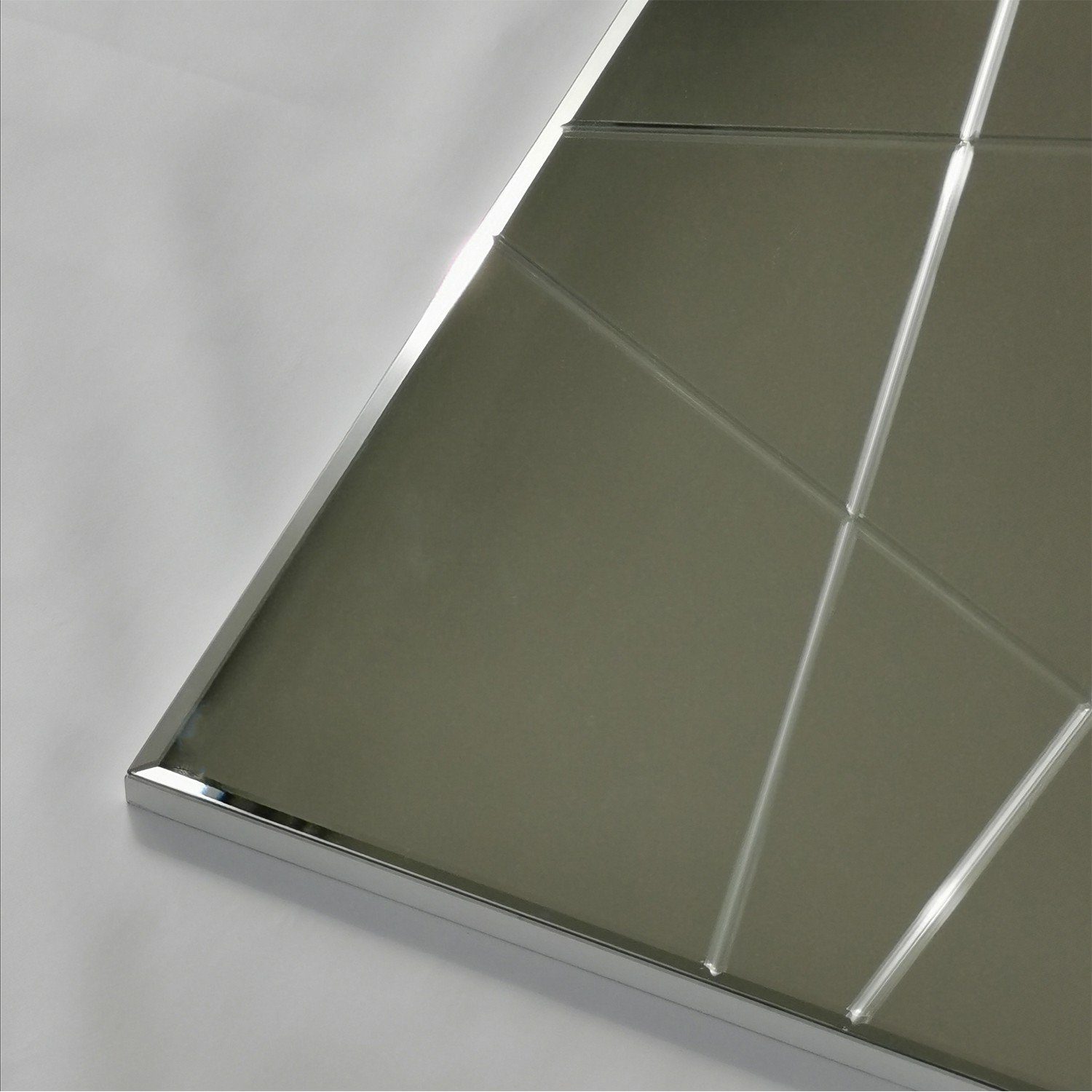 Decor 2,2x62x130 100% A331DNOS, MDF Silber, cm, Skye Wandspiegel