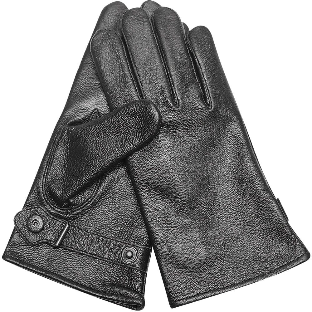 Mil-Tec Lederhandschuhe Bundeswehr Lederhandschuhe gefüttert schwarz Gefütt günstig online kaufen