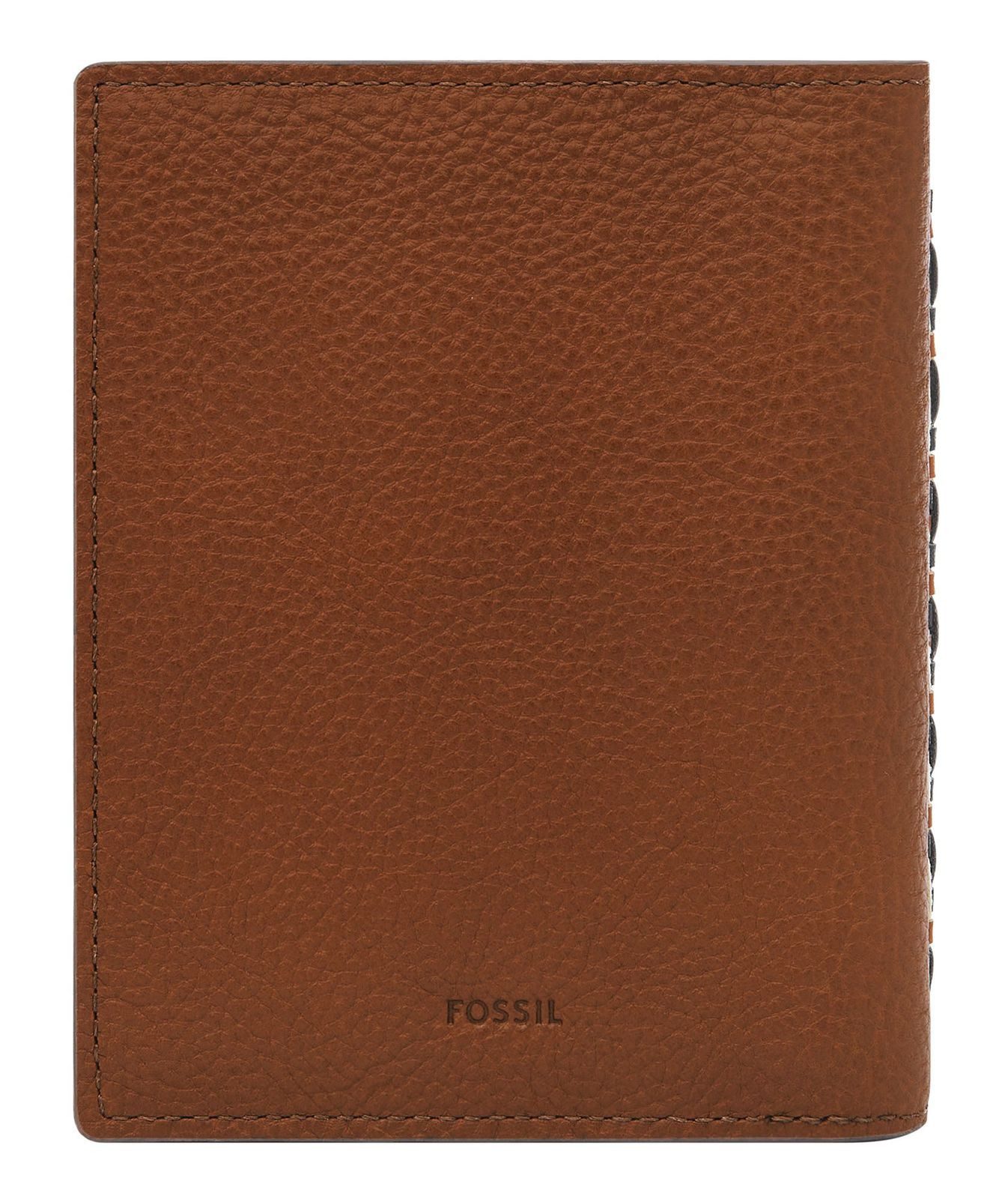 Fossil Etui Passport Case RFID, aus echtem Leder mit RFID-Blocker Schutz