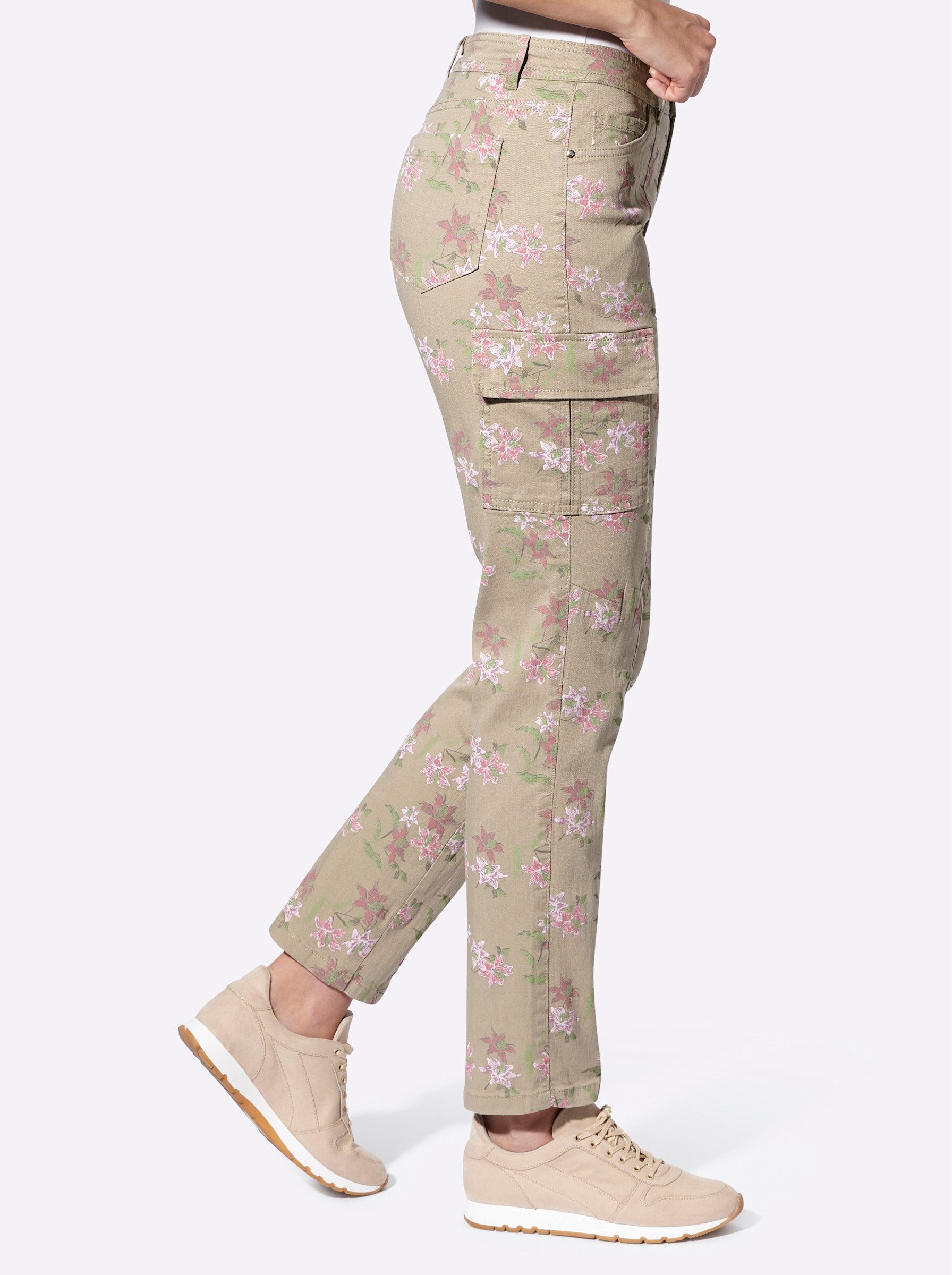 heine Bequeme Jeans Druckhose normal