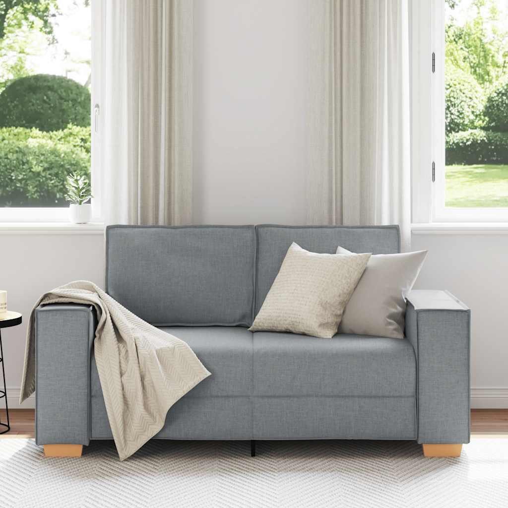 vidaXL Sofa 2-Sitzer Sofa Hellgrau 120 günstig online kaufen