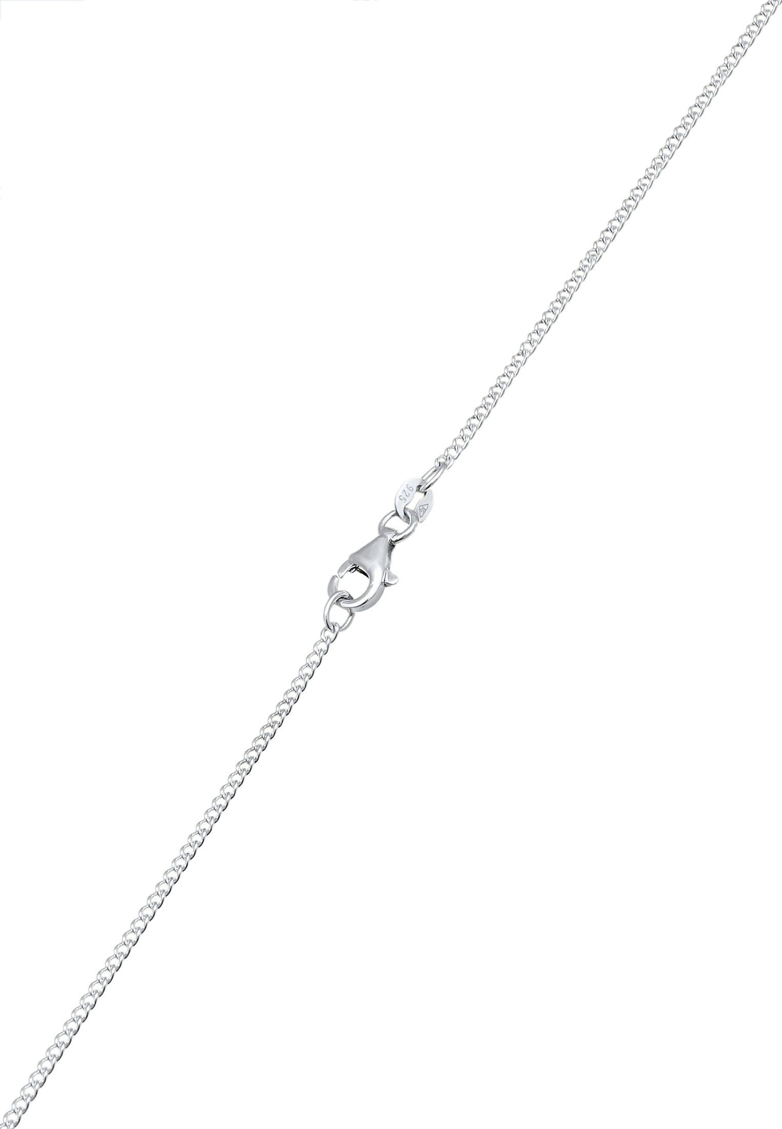 Kuzzoi Lange Kette Herren Evil Eye Dreieck 925 Sterling Silber, Evil Eye