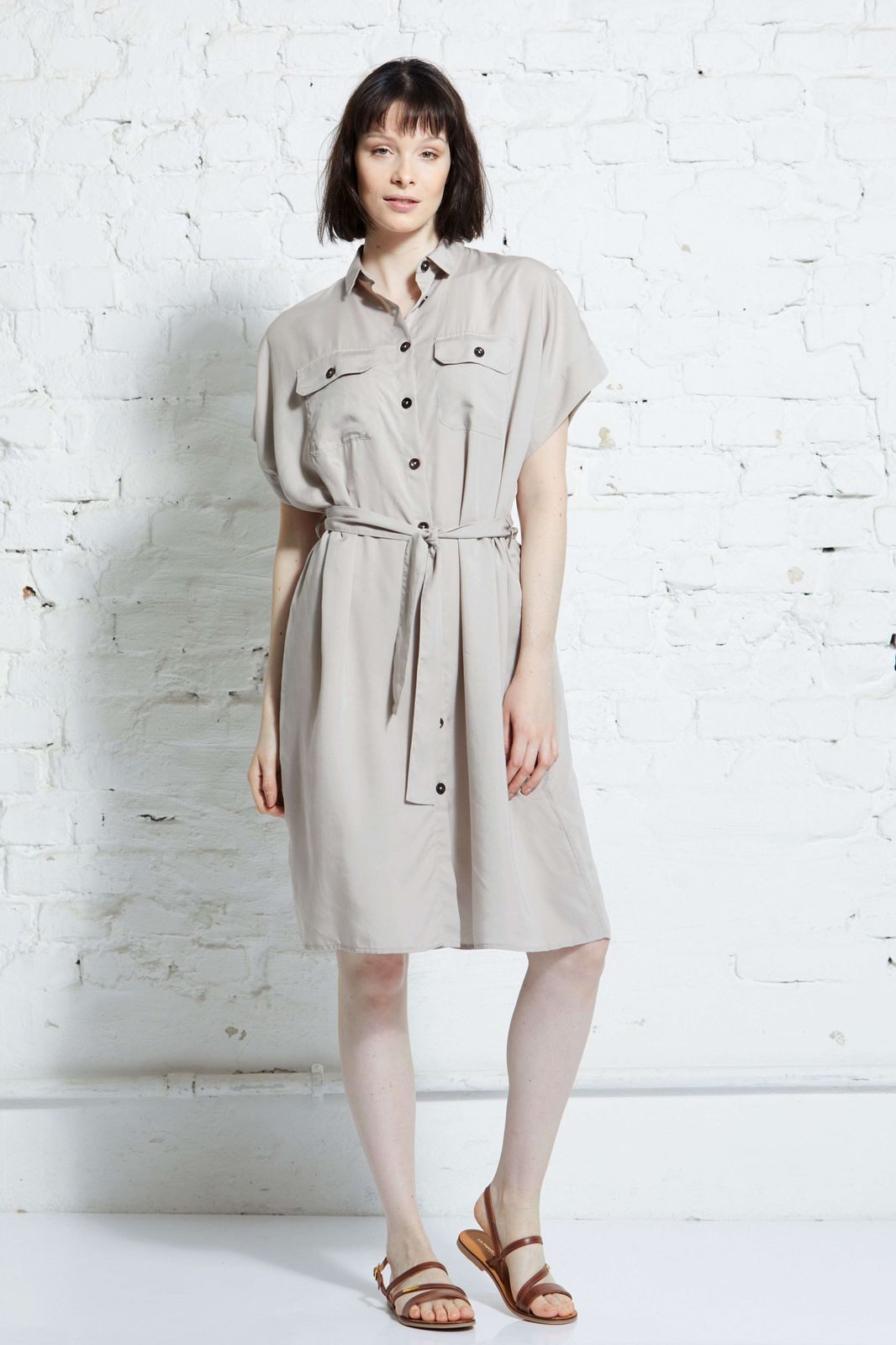 wunderwerk Blusenkleid Utility dress 1/2 TENCEL