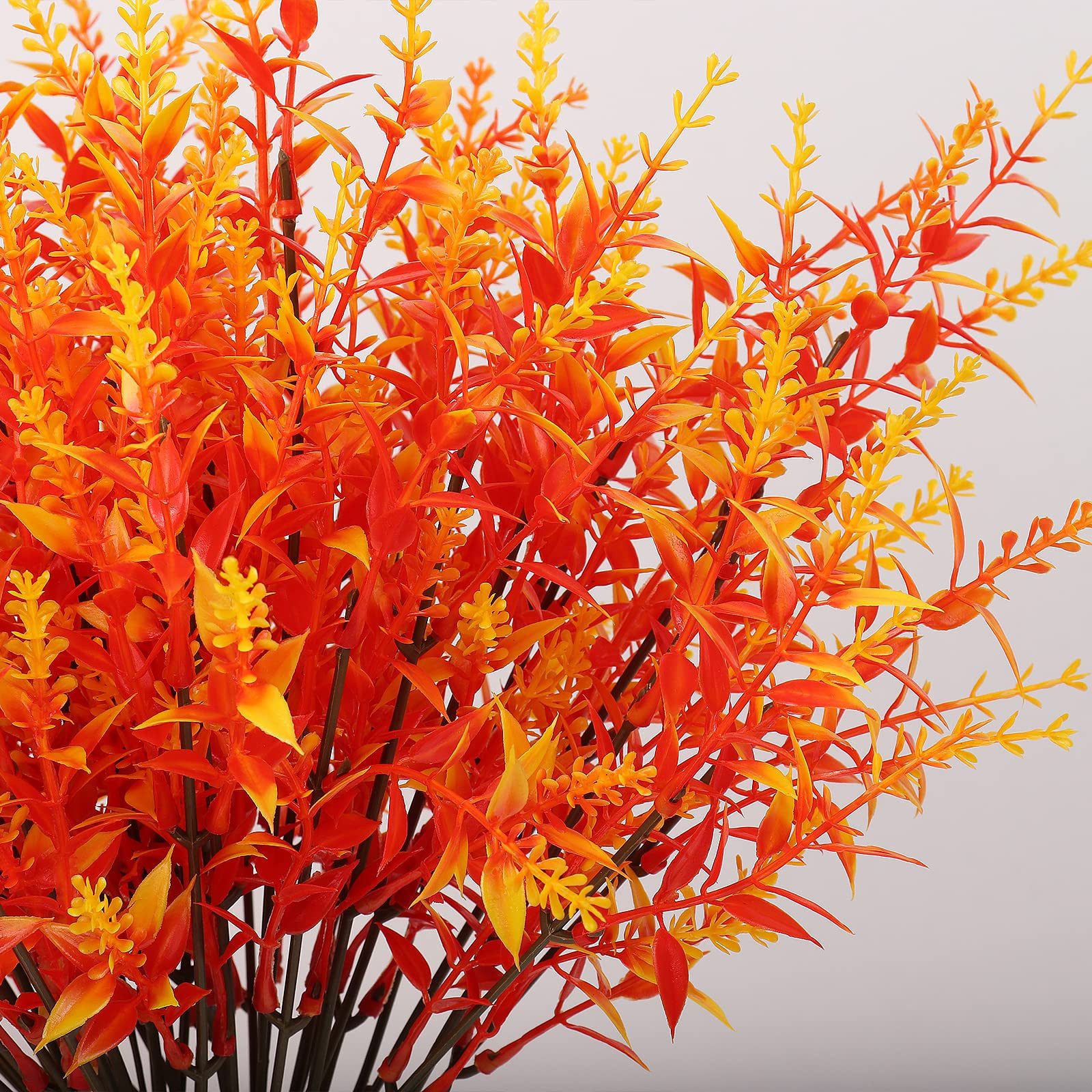 Kunstblumenstrauß 8 Bündel Künstliche Herbstblumen Künstlich Herbststrauß Herbst Deko, Diwzbyn, Herbst Balkonpflanzen Herbstzweige für Drinnen Draußen Garten Ti – Bild 3 von 5