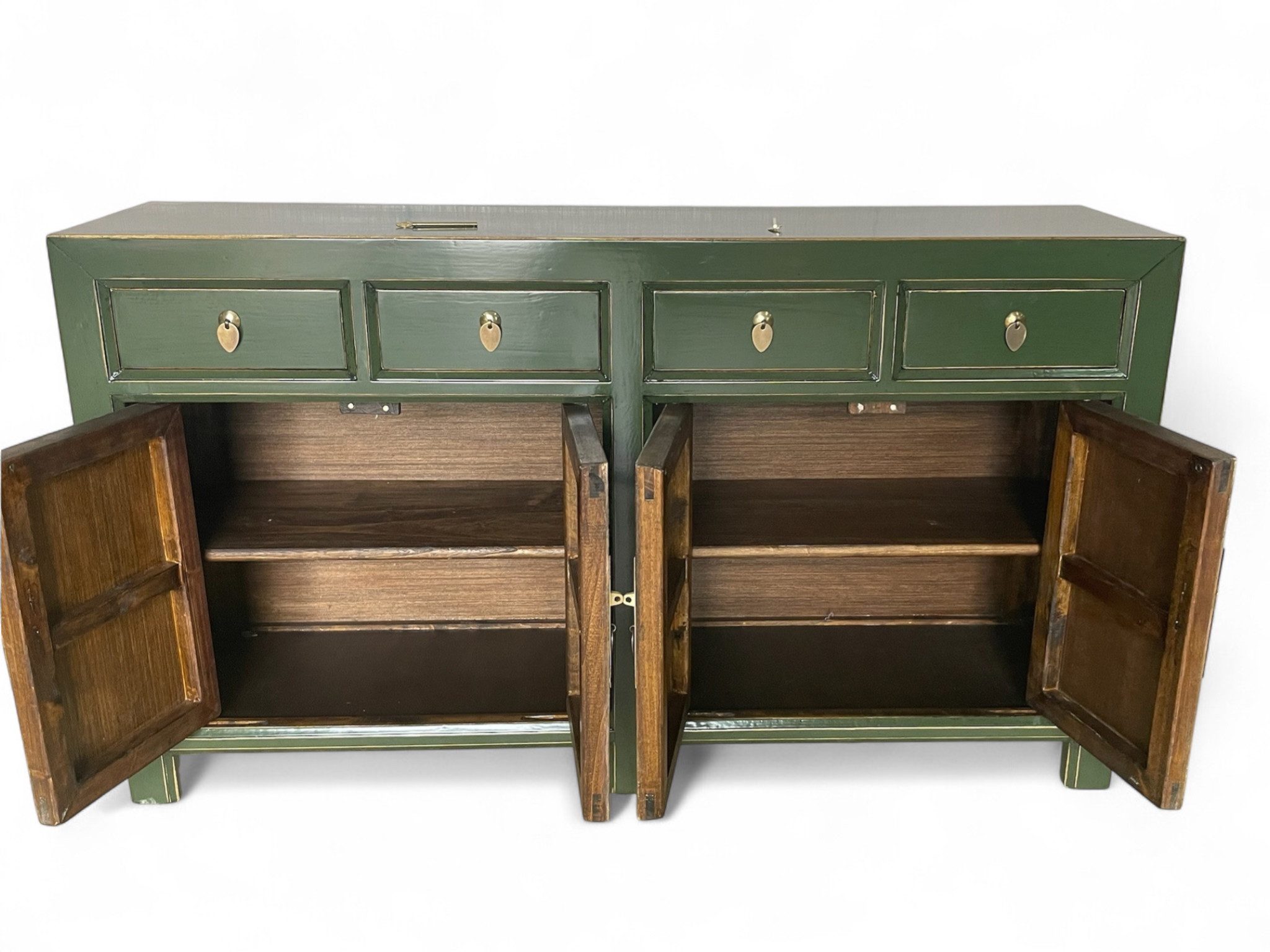 OPIUM OUTLET Sideboard Vintage Kommode Buffet fernöstlich (Asia Möbel komplett montiert, chinesisch asiatisch orientalisch), Schrank Hochzeitsschrank Anrichte
