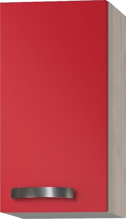 OPTIFIT Hängeschrank Faro, mit Metallgriff, Breite 30 cm rot Glanz
